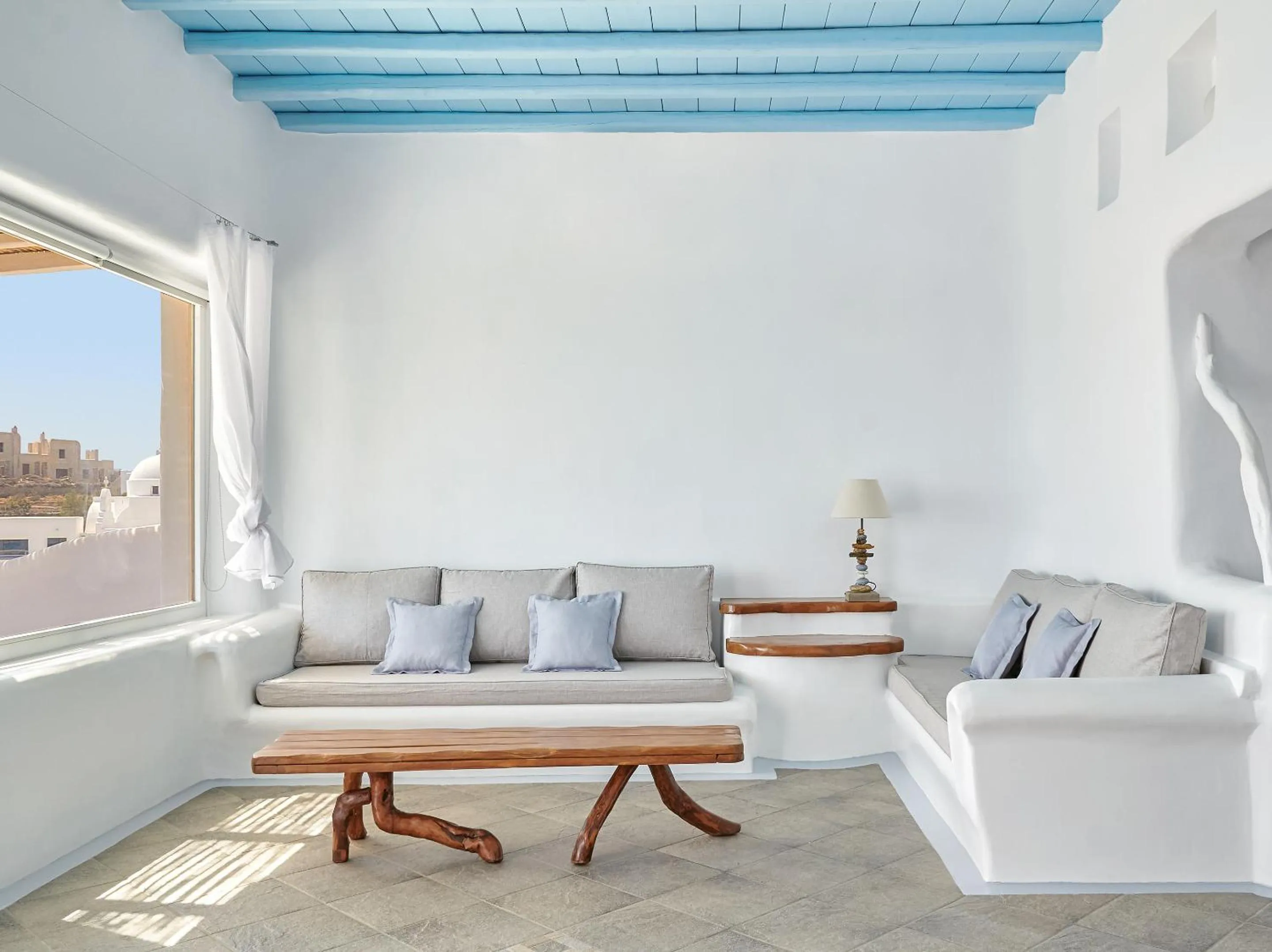 Living room in Mykonos Lolita, A Grecotel Resort to Live