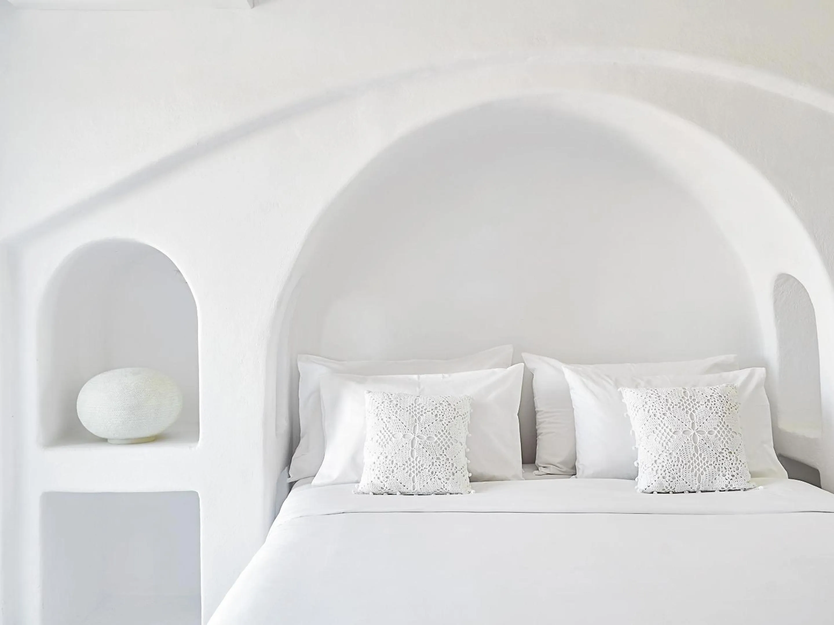 Bed in Mykonos Lolita, A Grecotel Resort to Live