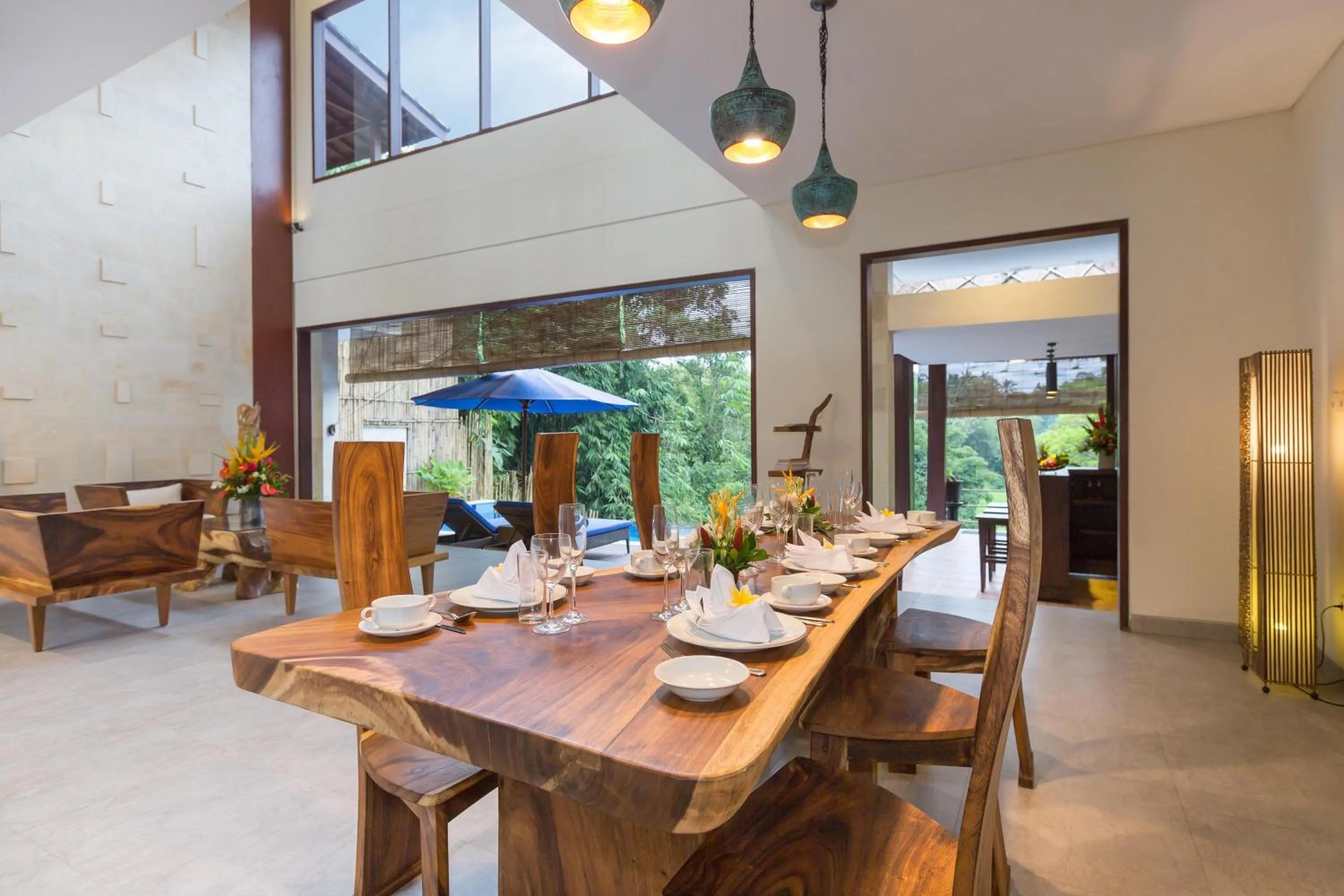 Dining area in Villa Atap Padi by Nagisa Bali