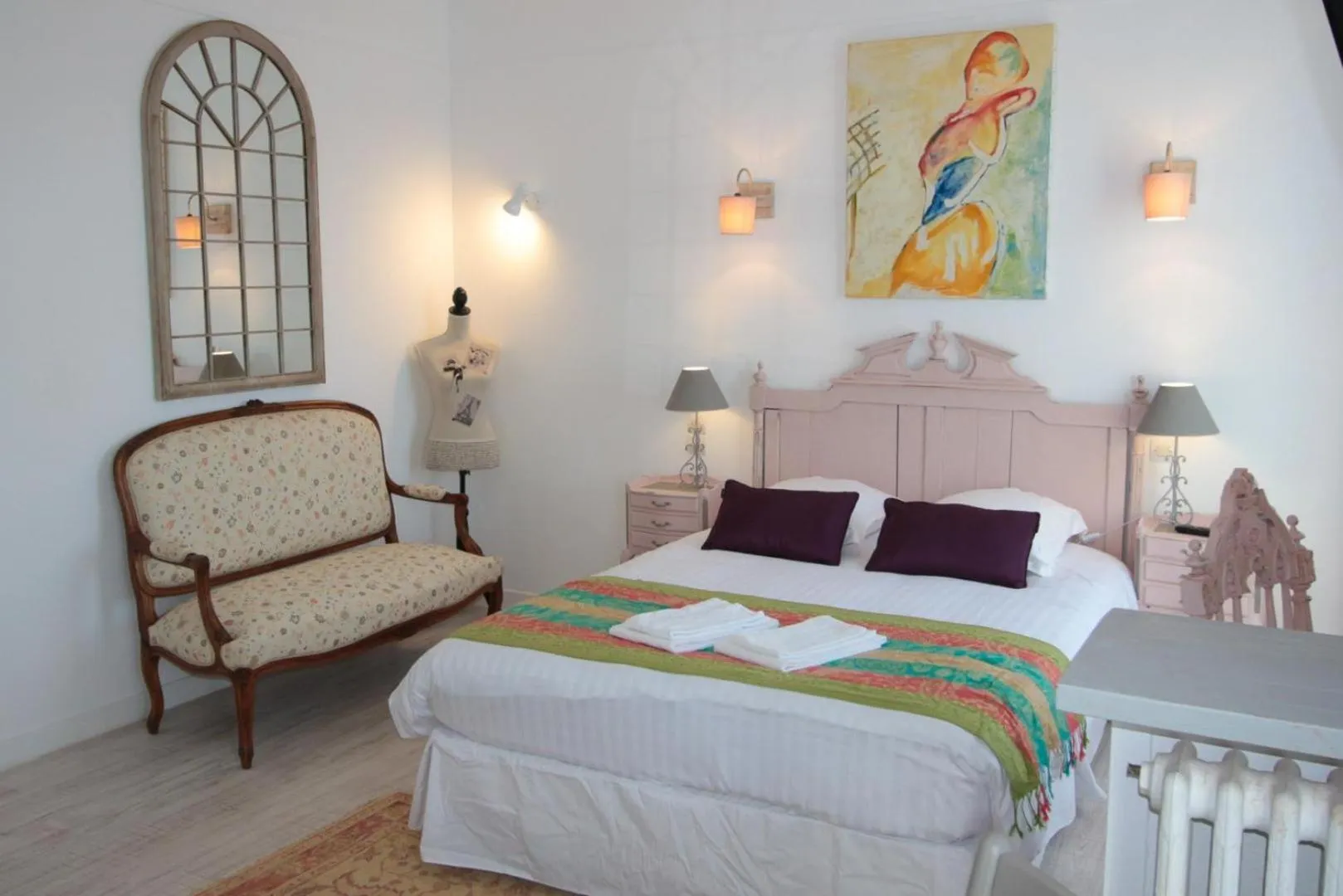 Bedroom in Hôtel Au Clos Paillé La Roche Posay