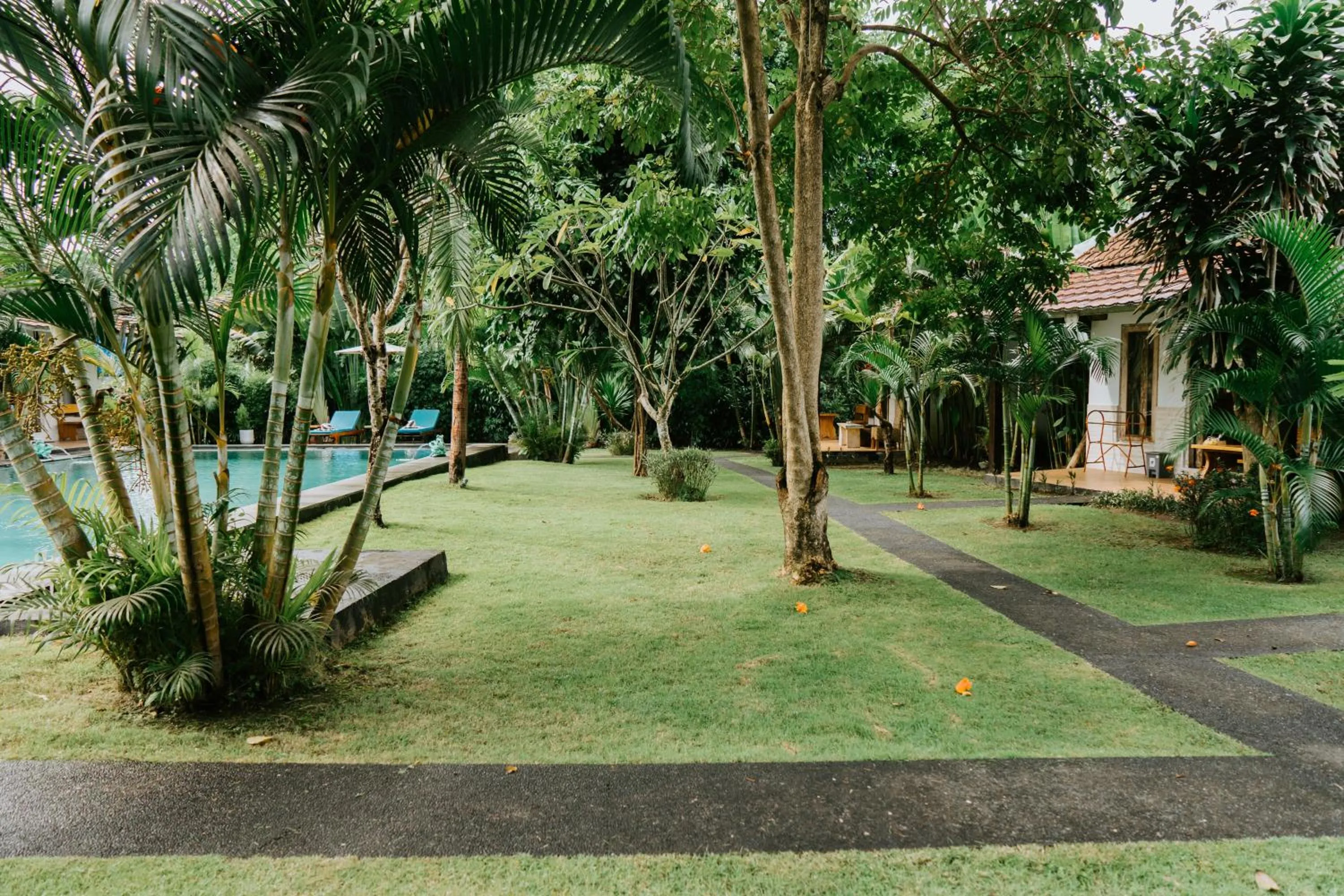 Garden in Agung Wiwin Homestay & Restaurant