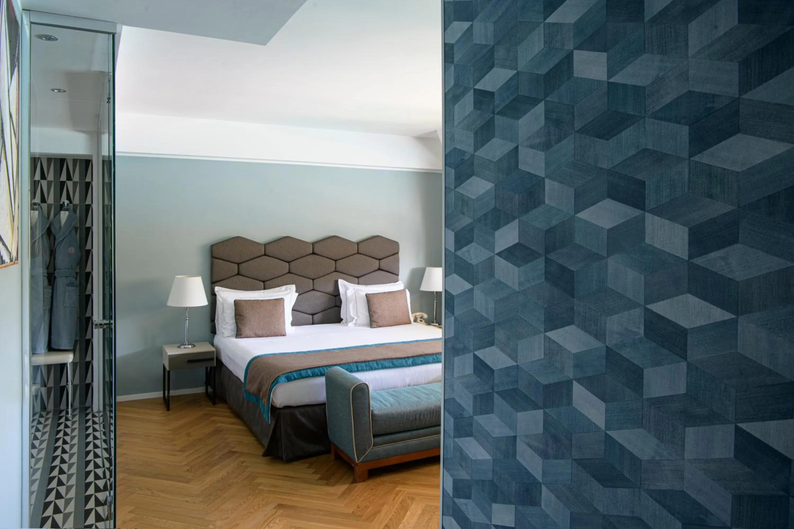 Bedroom, Bed in Grand Hotel Portovenere