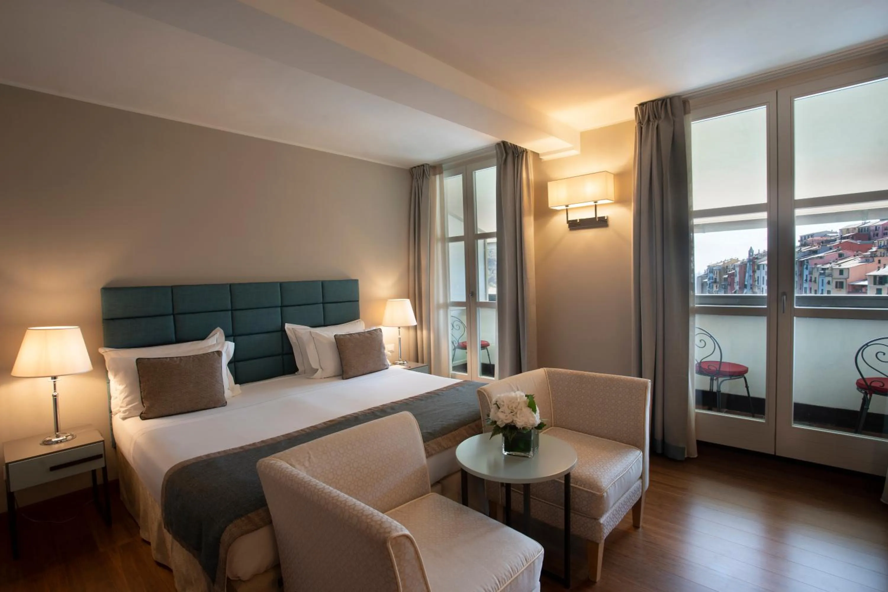 Bedroom, Bed in Grand Hotel Portovenere