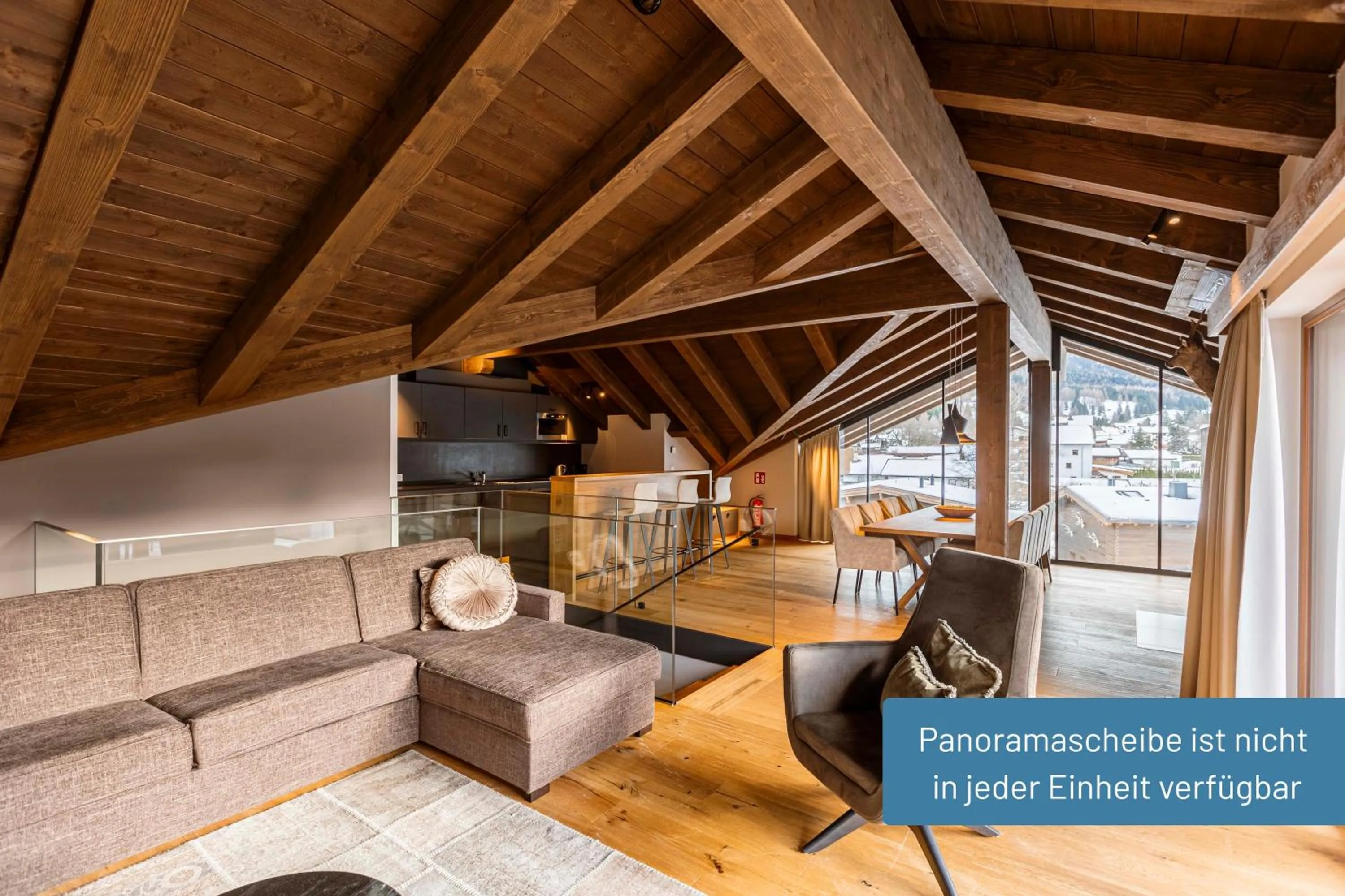 Living room in Bergresort Zugspitze Ehrwald by ALPS RESORTS