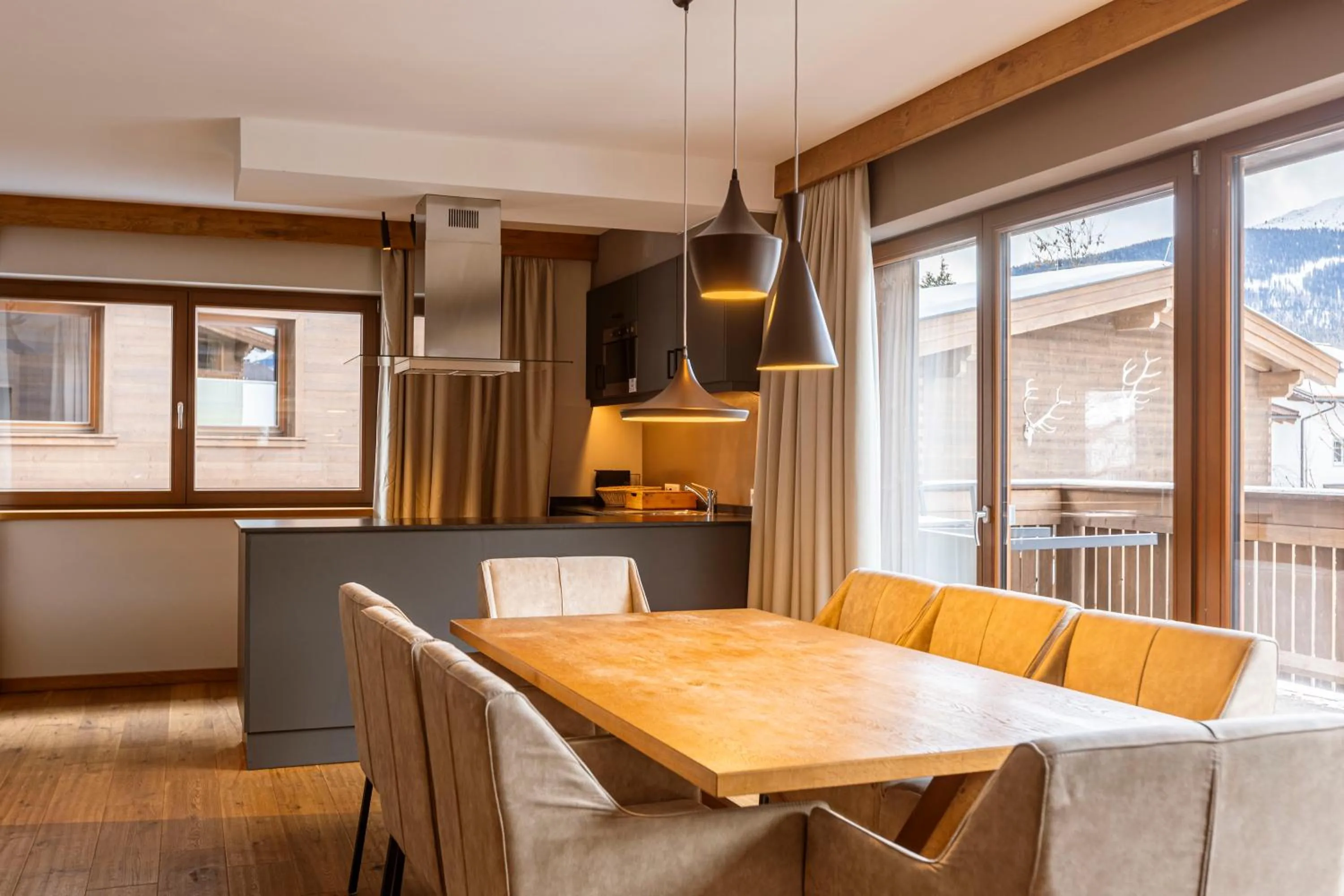 Kitchen or kitchenette in Bergresort Zugspitze Ehrwald by ALPS RESORTS