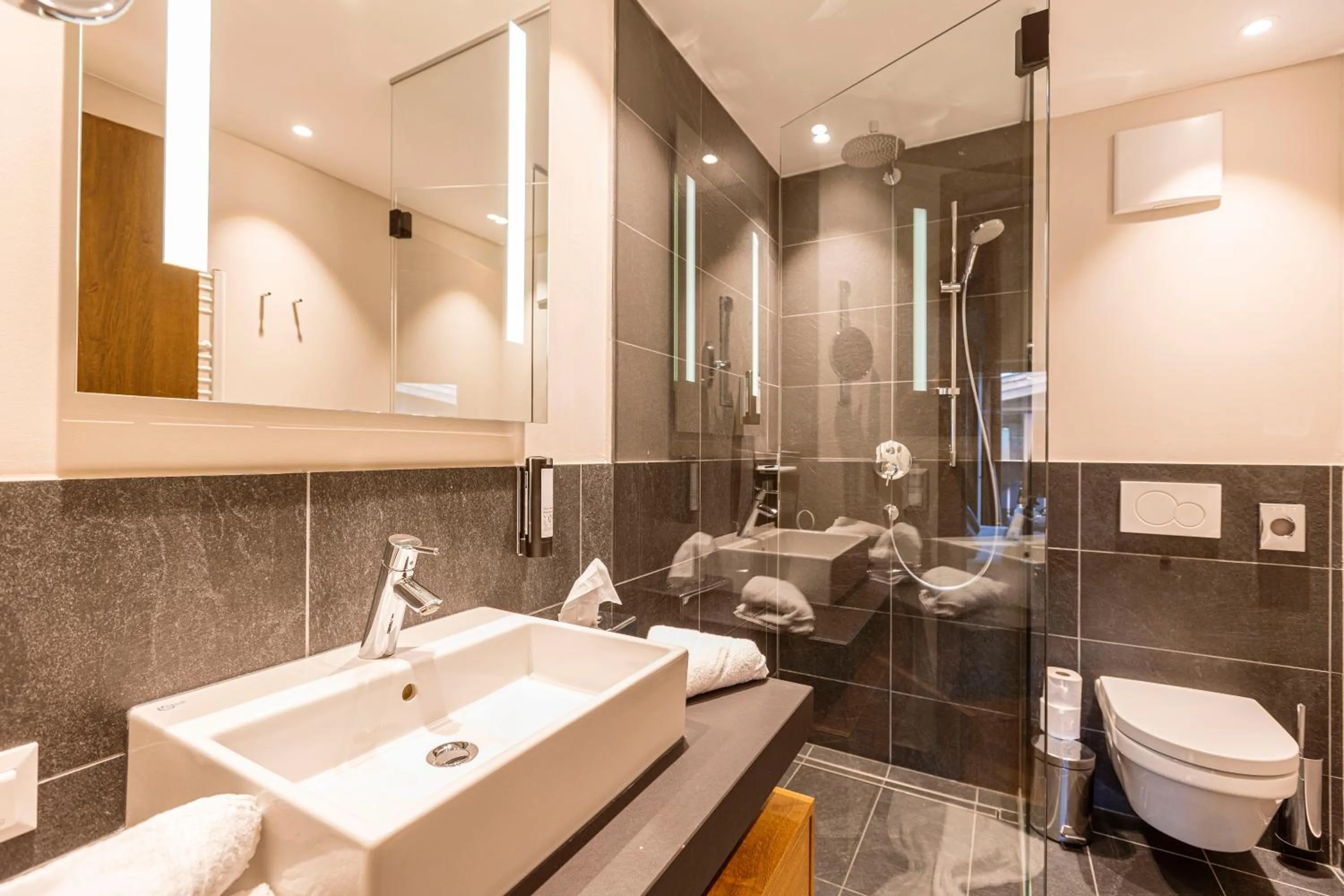 Bathroom in Bergresort Zugspitze Ehrwald by ALPS RESORTS