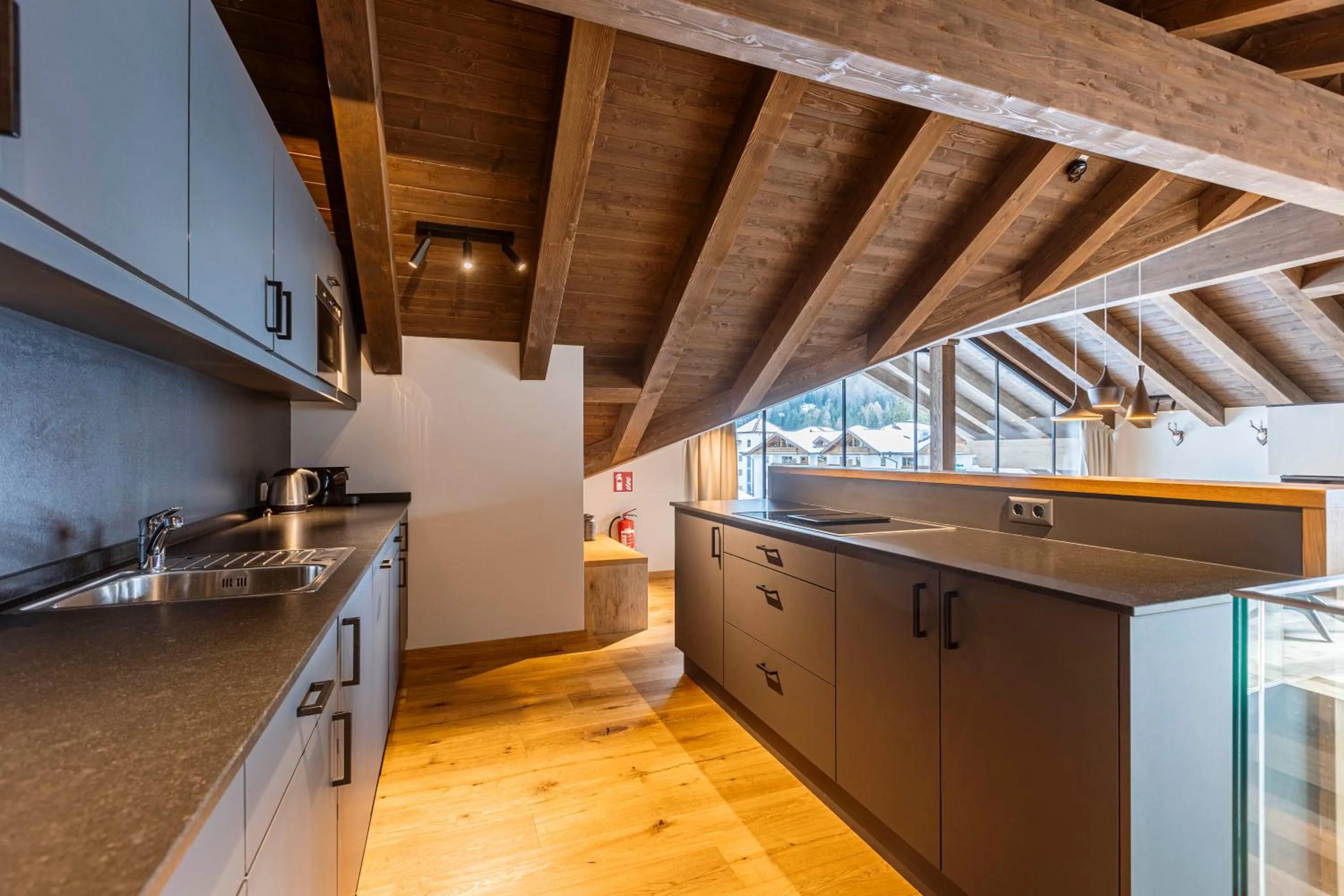 Kitchen or kitchenette in Bergresort Zugspitze Ehrwald by ALPS RESORTS