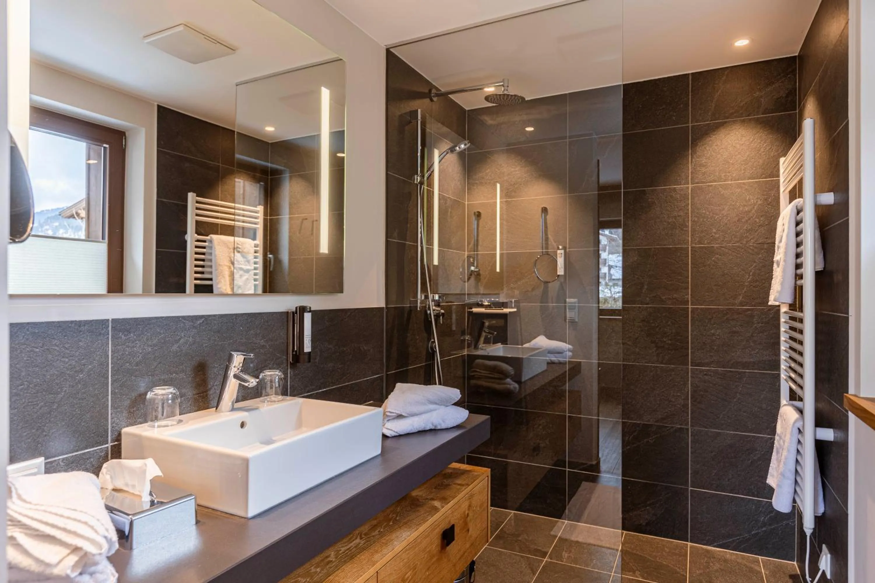 Bathroom in Bergresort Zugspitze Ehrwald by ALPS RESORTS