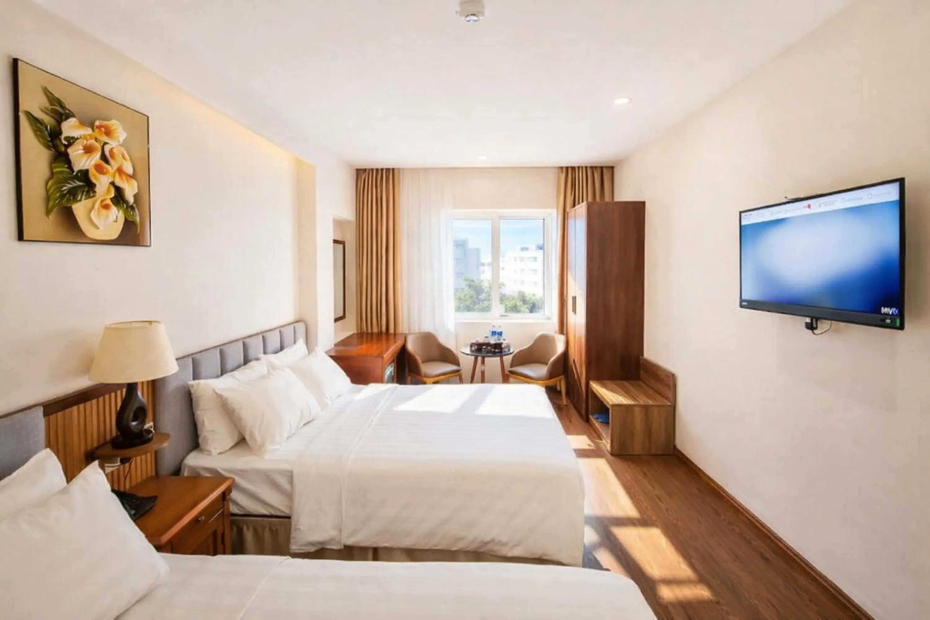 Bed in Xavia Hotel Quy Nhơn