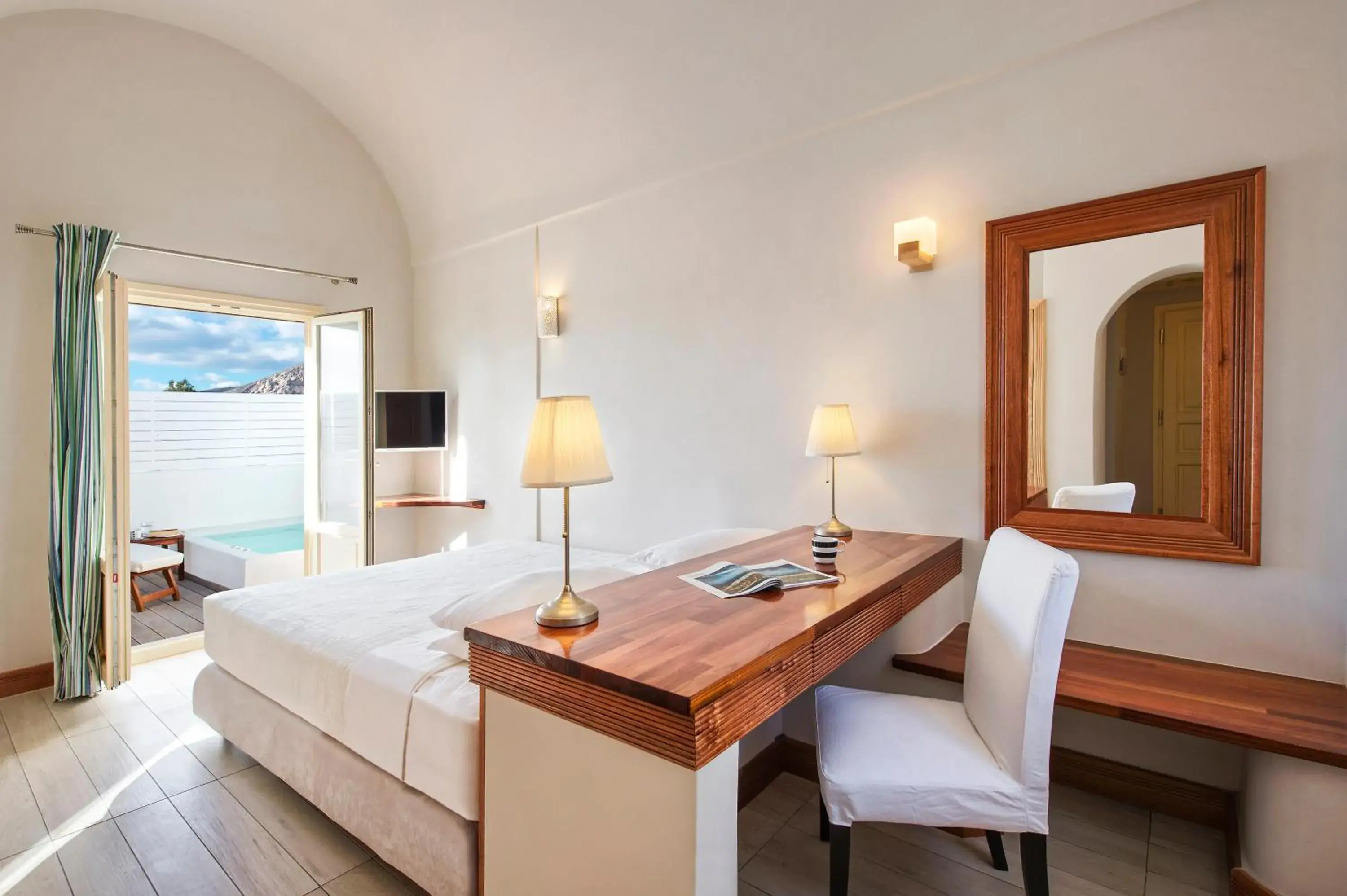 Junior Suite with Outdoor Whirlpool in Meltemi Village Hotel Junior Suite with Outdoor Whirlpool in Meltemi Village Hotel