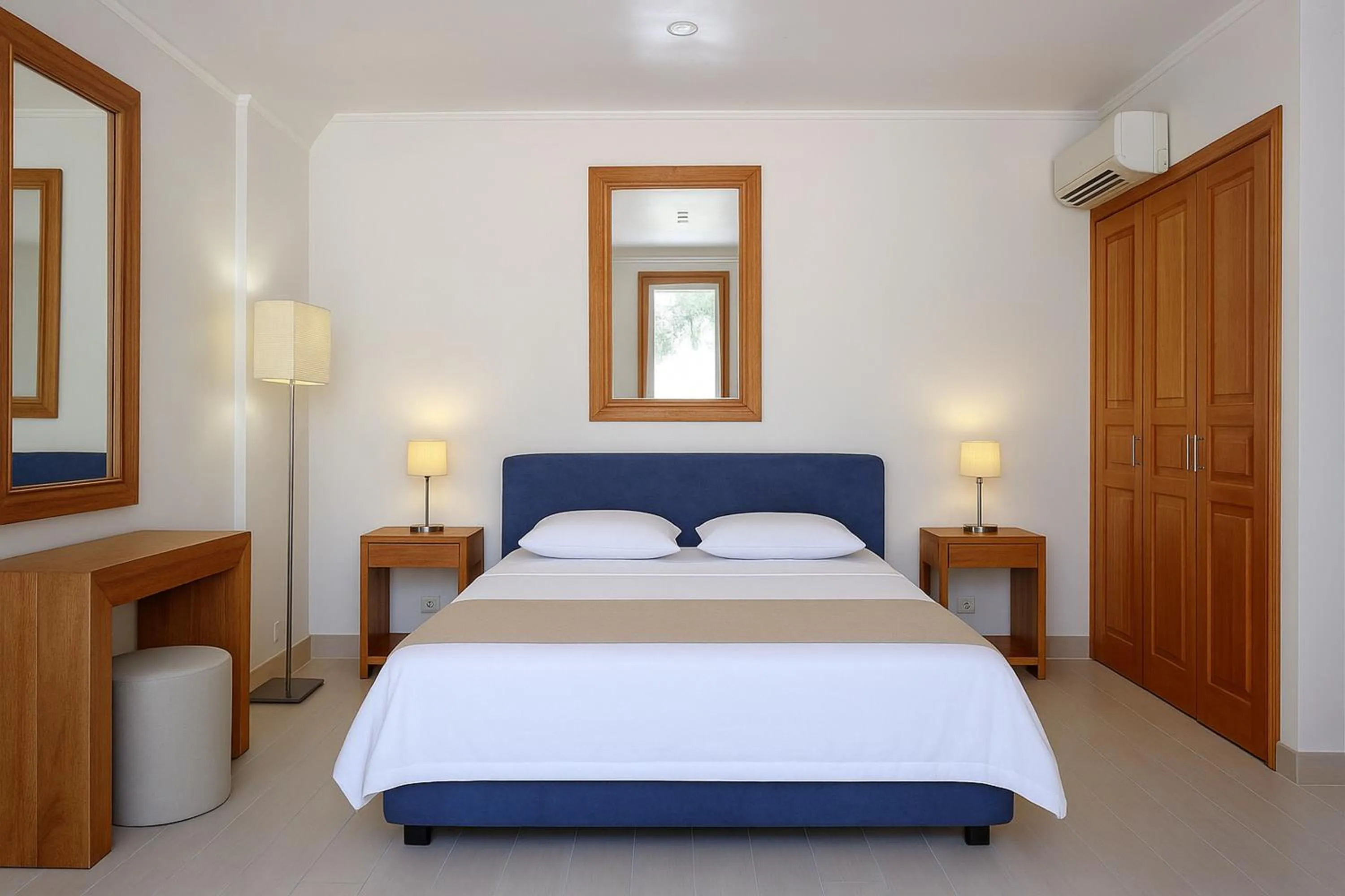 Bed in Meltemi Village Hotel