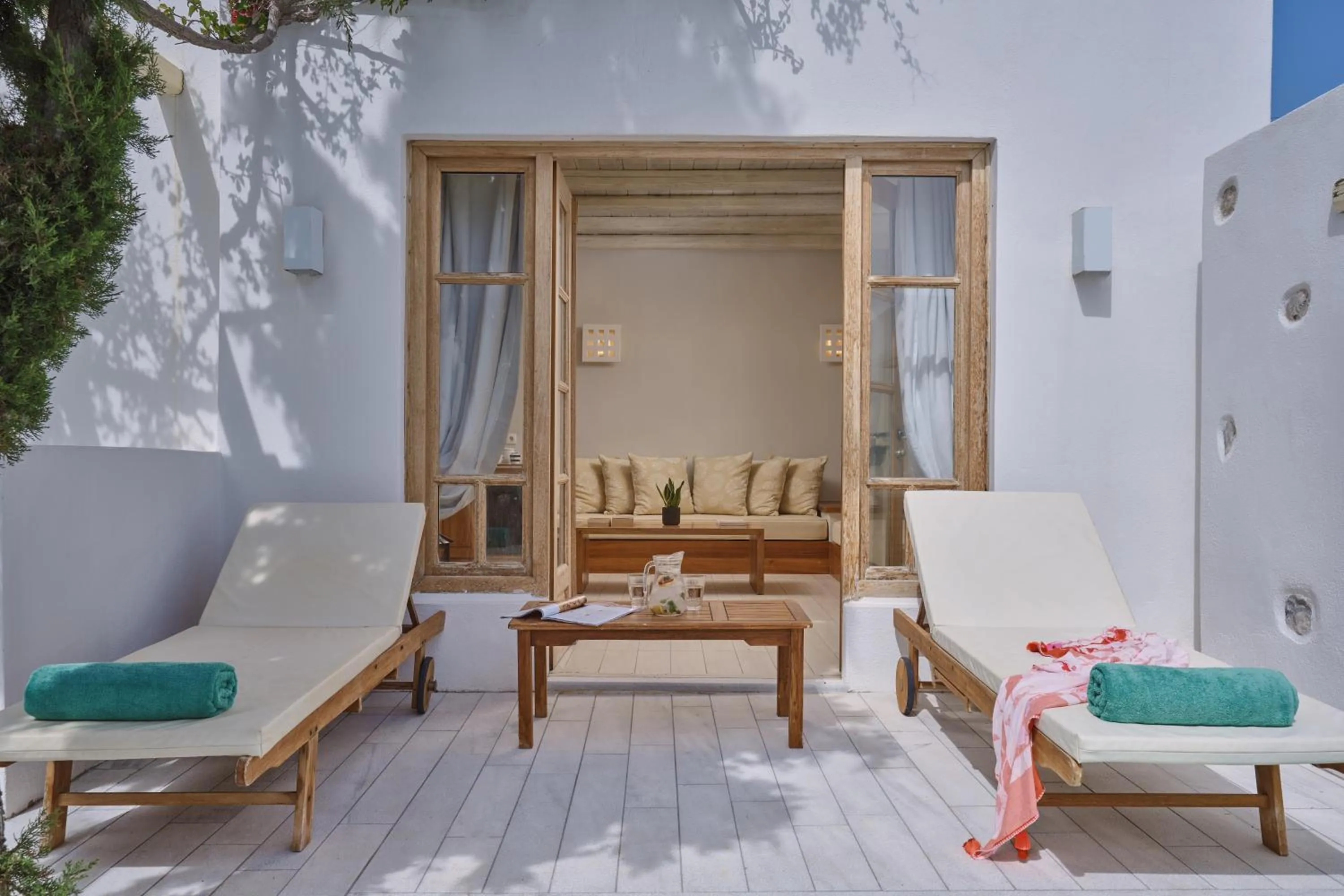 Patio in Meltemi Village Hotel