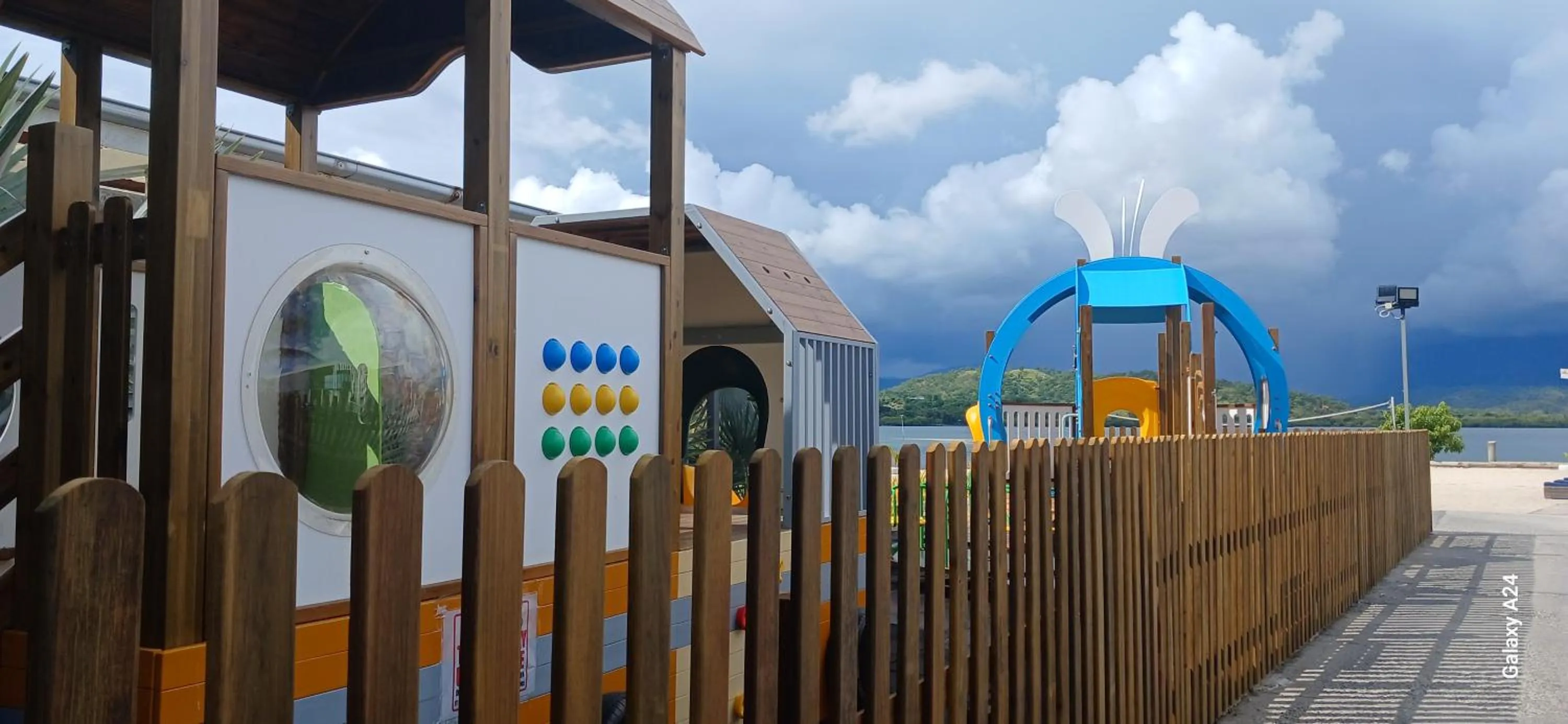 Children play ground in Loloata Island Resort