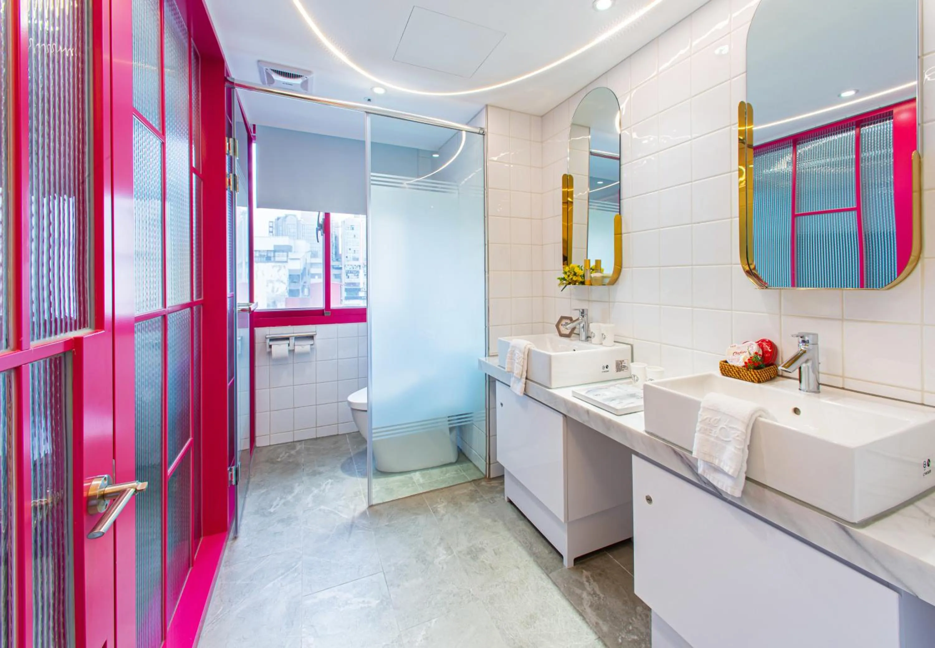 Bathroom in Norway Forest Travel hotel 1 Taichung