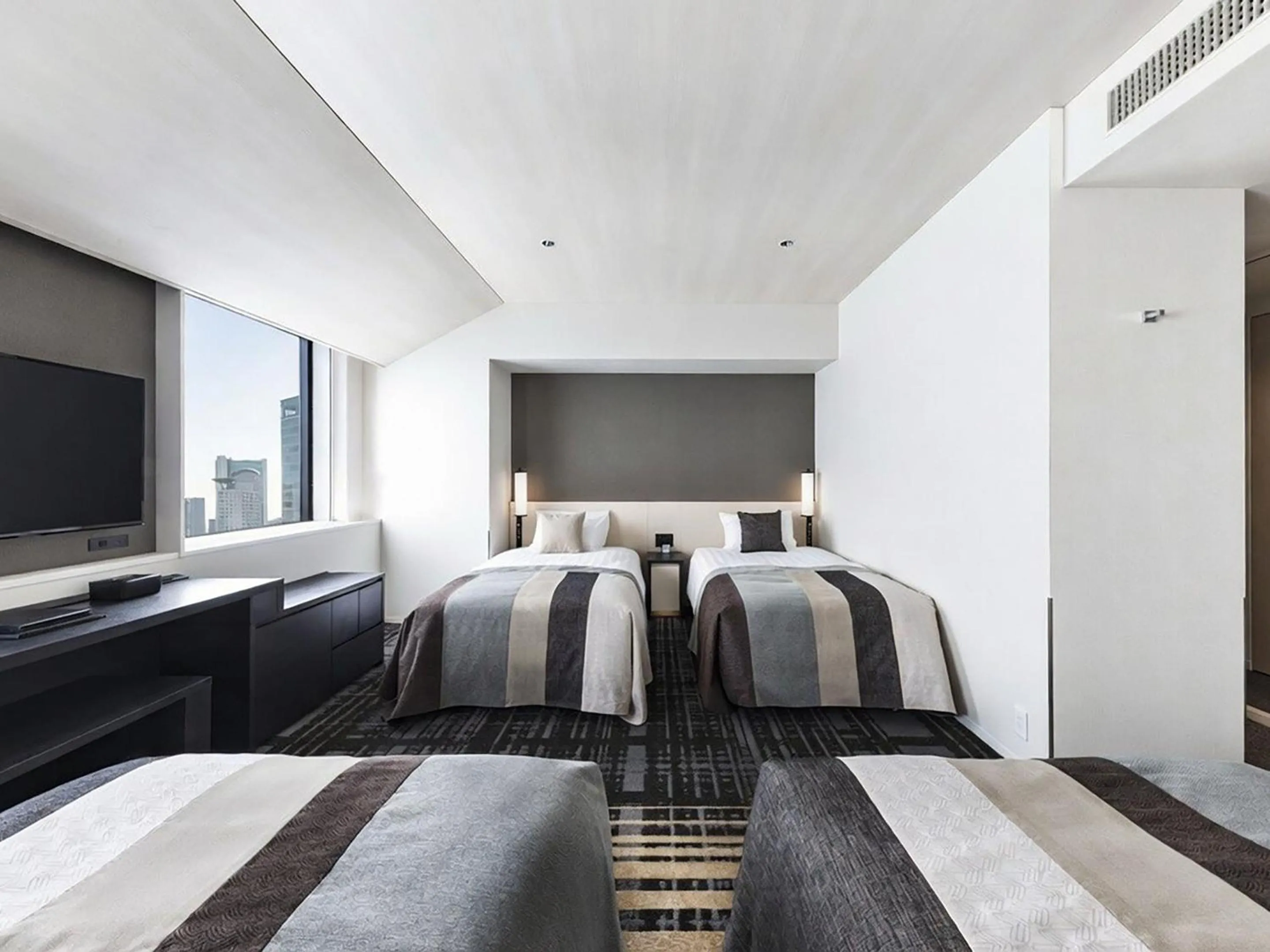 Photo of the whole room, Bed in Hotel Hankyu RESPIRE OSAKA