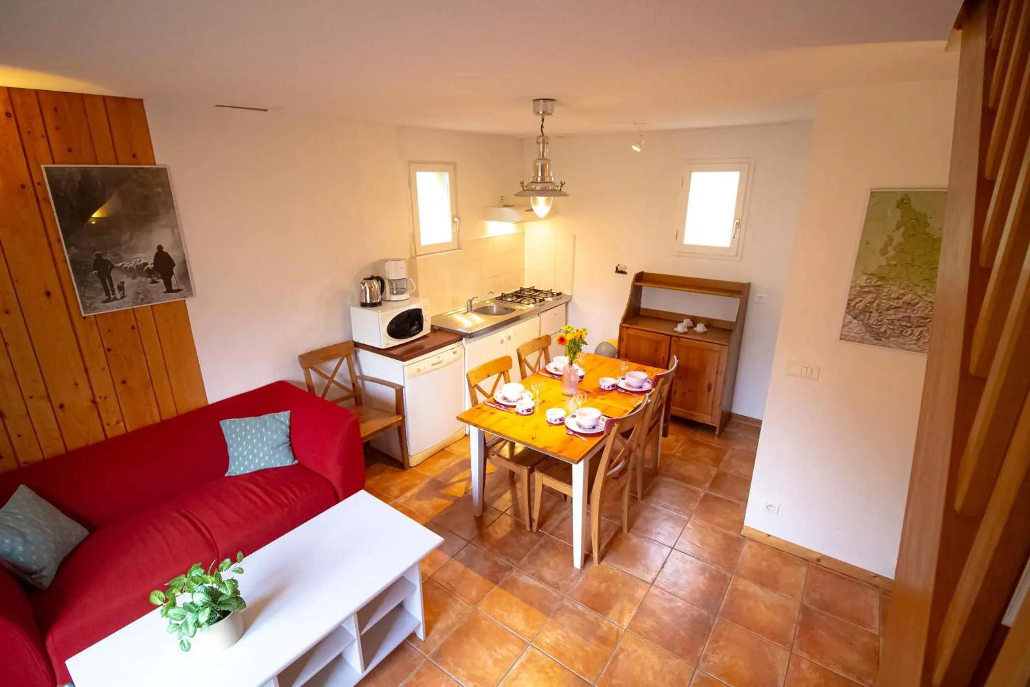 Kitchen or kitchenette in Garden & City Bagnères-de-Bigorre - Domaine de Ramonjuan