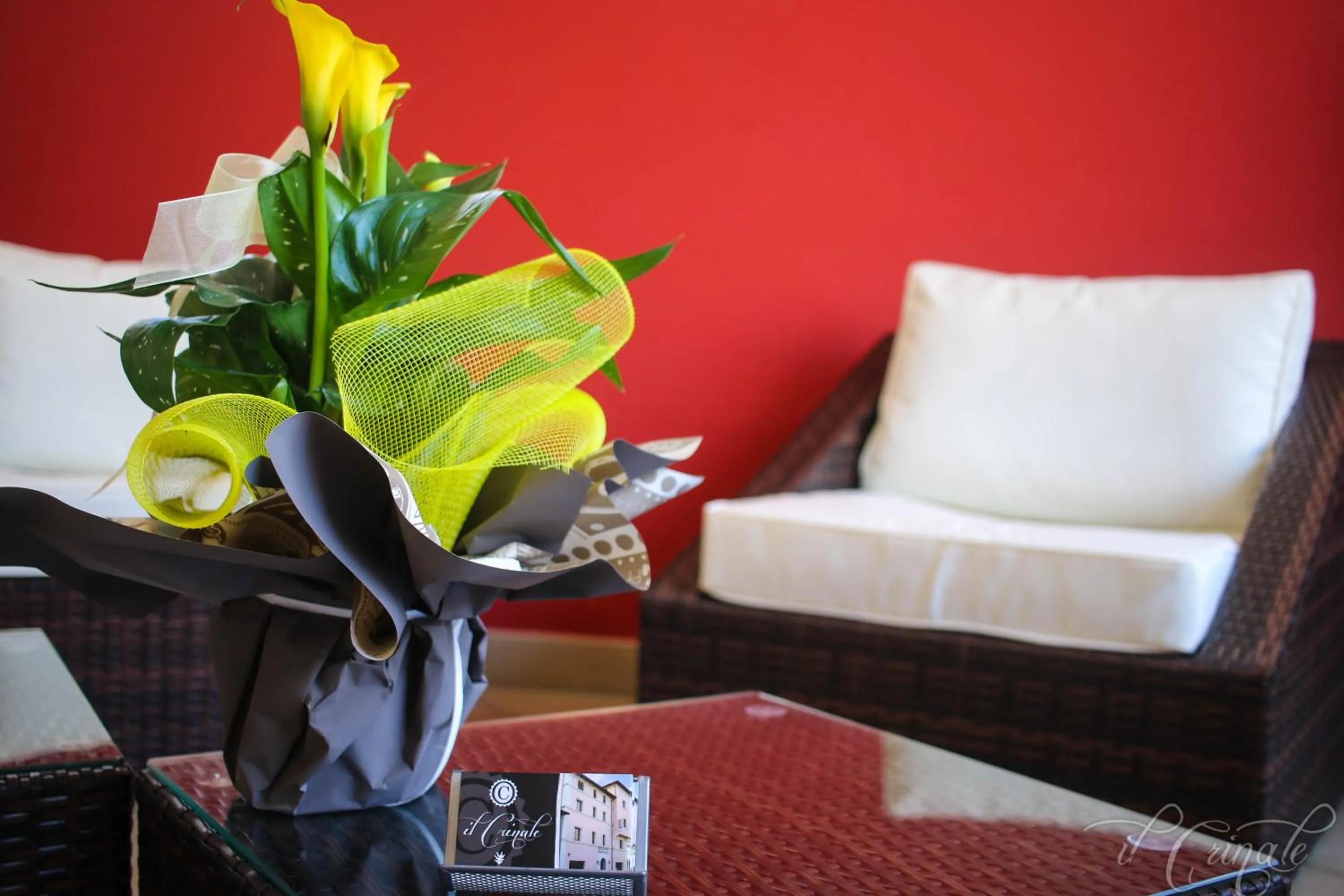 Seating area in Hotel Il Crinale