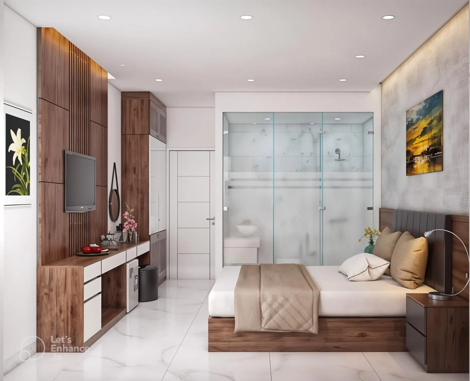 Bed in Anh Nguyet Da Nang Hotel