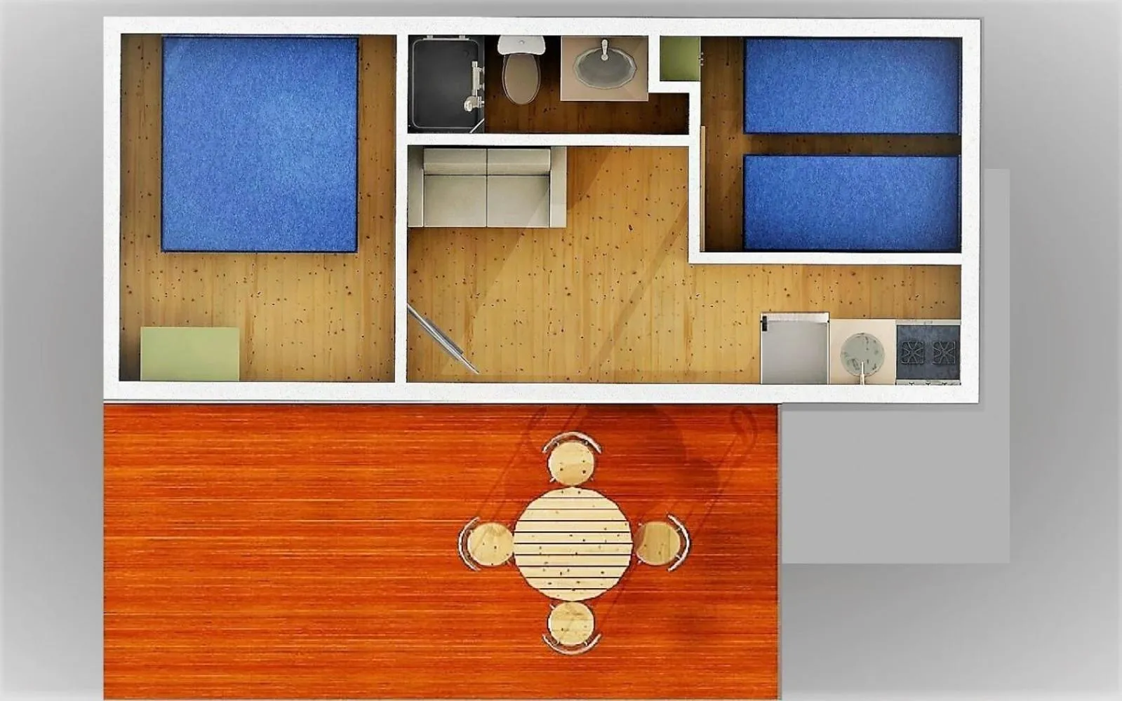 Kitchen or kitchenette in Resort Baia del Silenzio