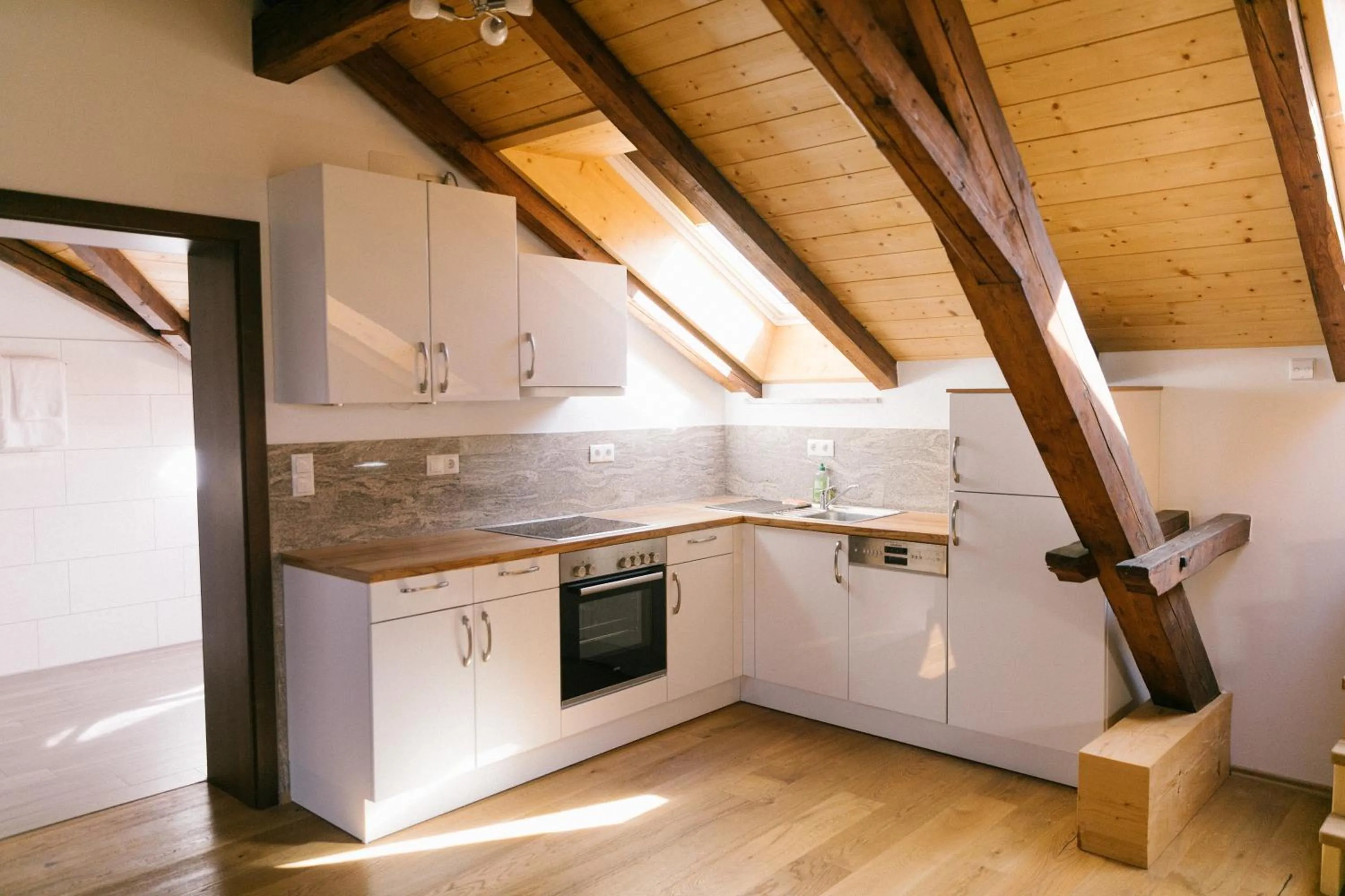 Kitchen or kitchenette in Hotel Vogtareuther-Hof