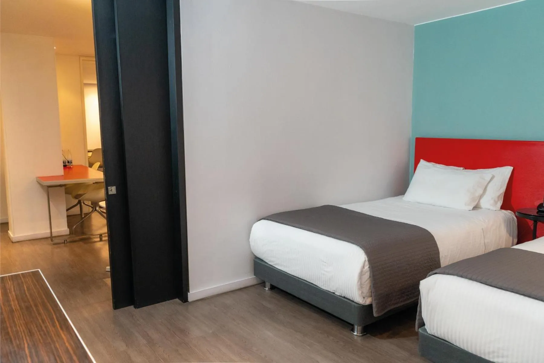 Bedroom, Bed in Central Apartamentos Bogotá