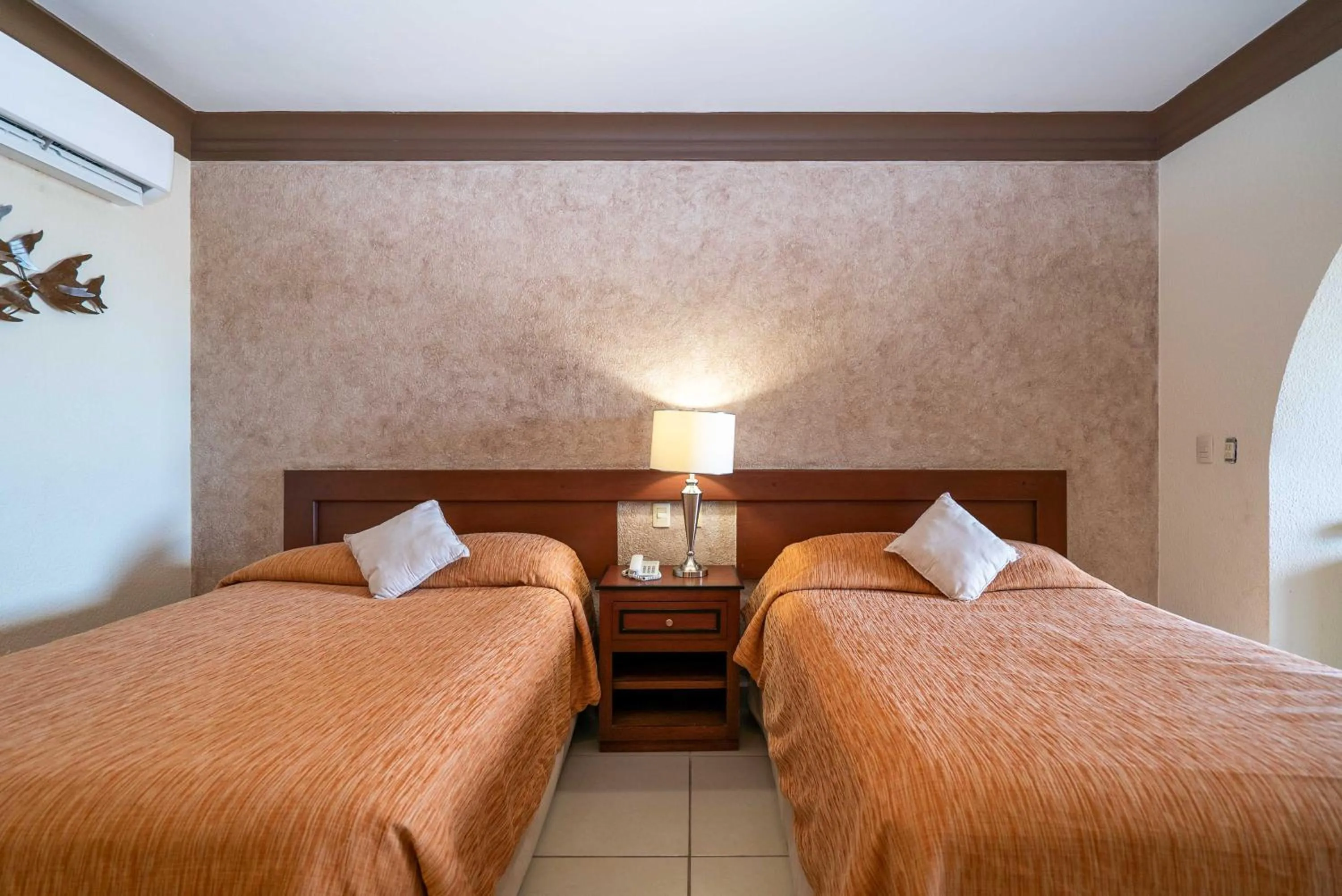 Bed in Hotel Palmas De Cortez