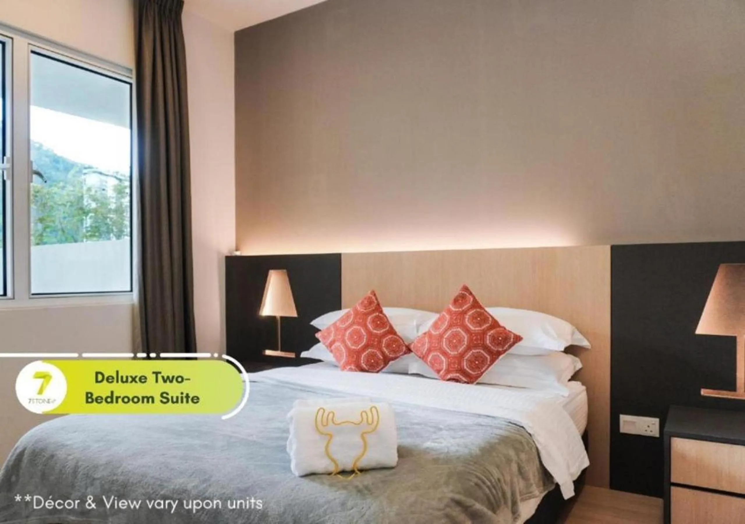 Bed in 7Stonez Suites Windmill Genting Highlands