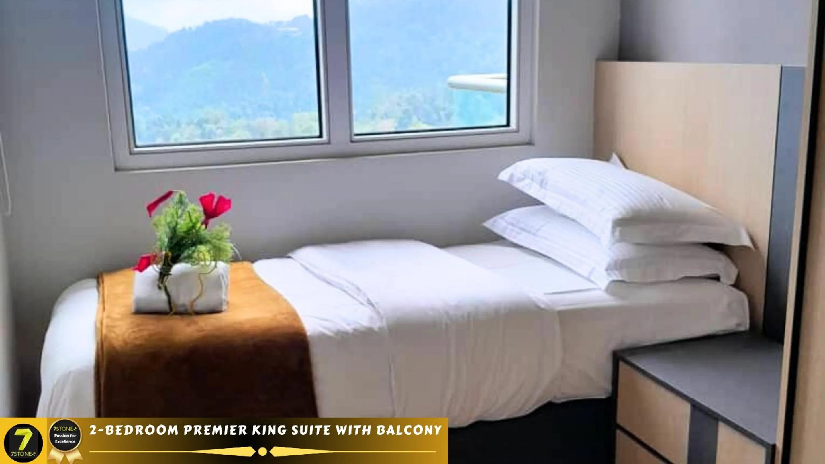 Bed in 7Stonez Suites Windmill Genting Highlands
