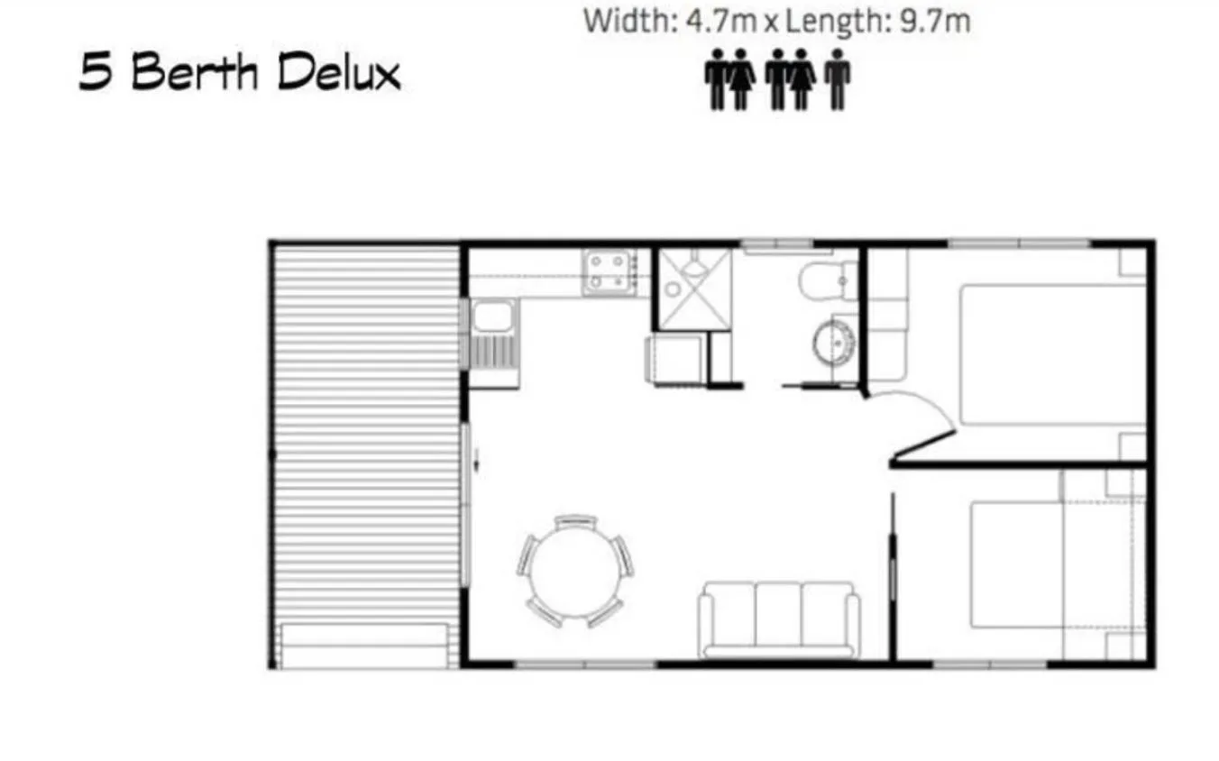 Floor plan in Golden Country Motel and Caravan Park