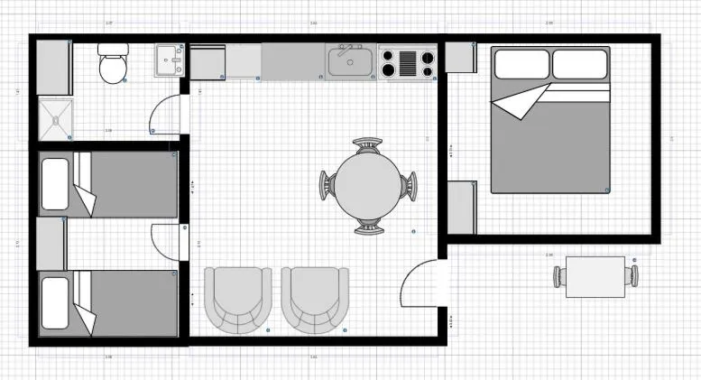Floor plan in Golden Country Motel and Caravan Park
