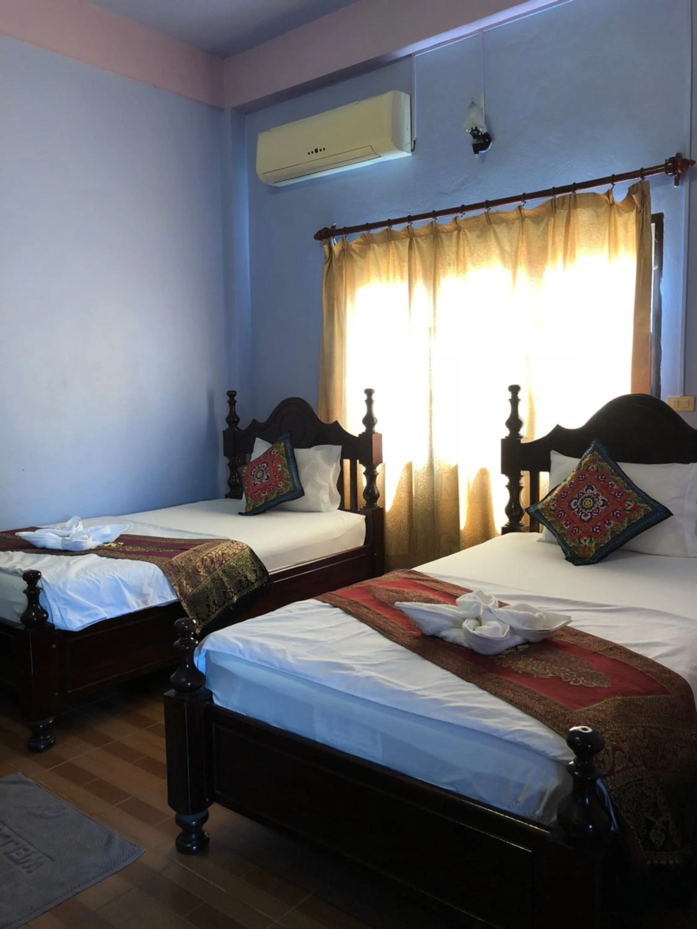 Bed in Soutjai Guesthouse & Restaurant
