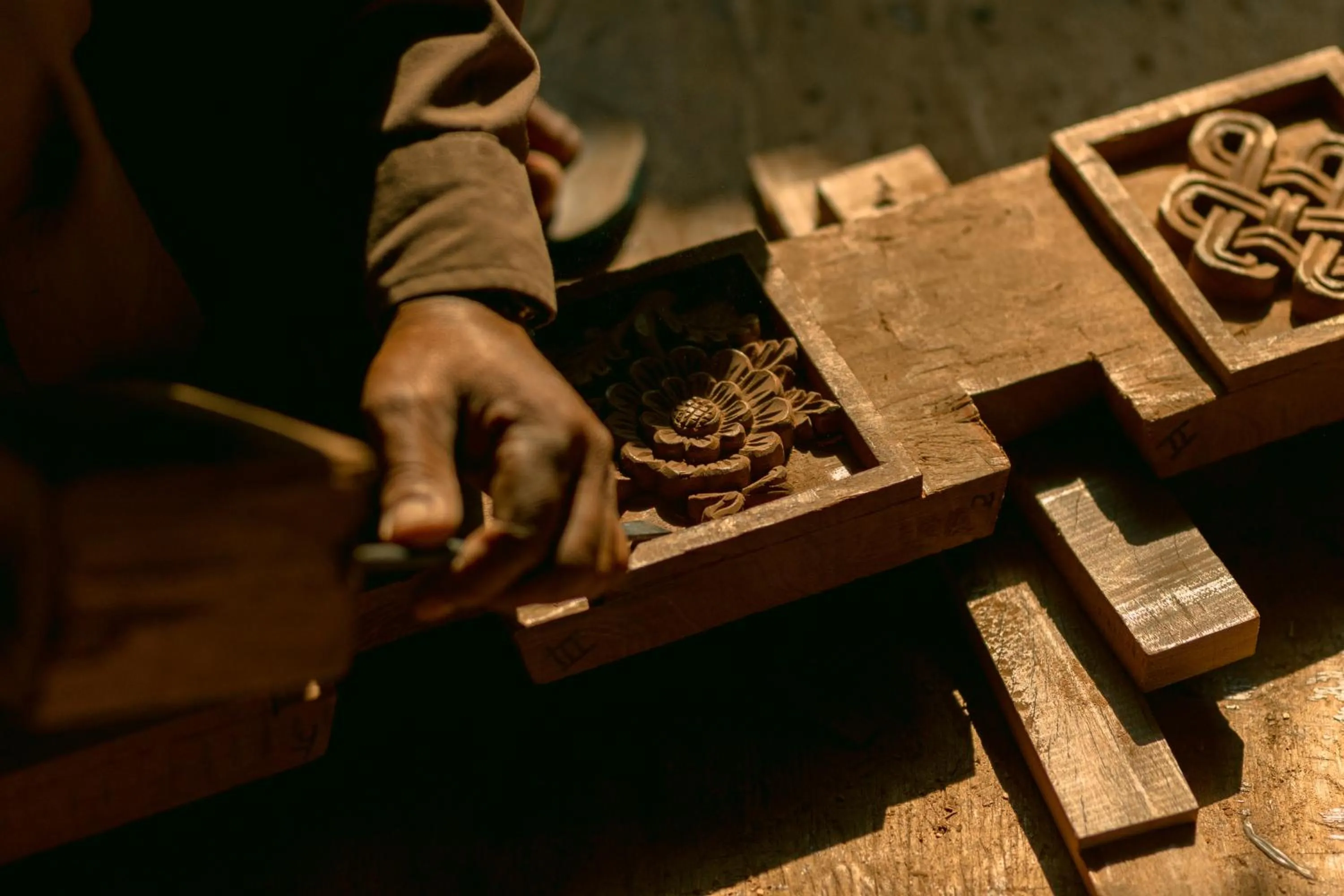 Decorative detail in The Dwarika's