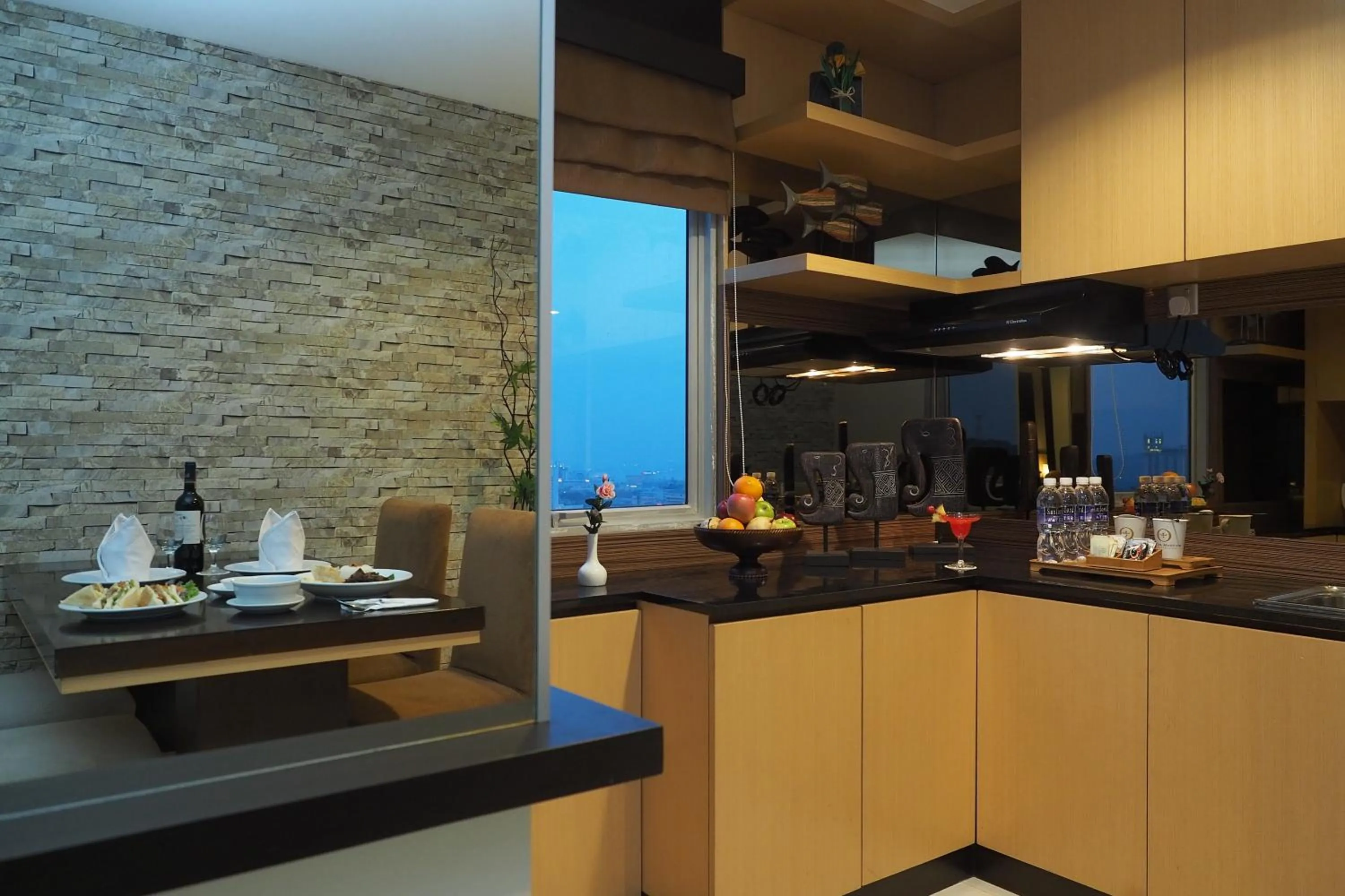 Kitchen or kitchenette in Nagoya Mansion Hotel and Residence