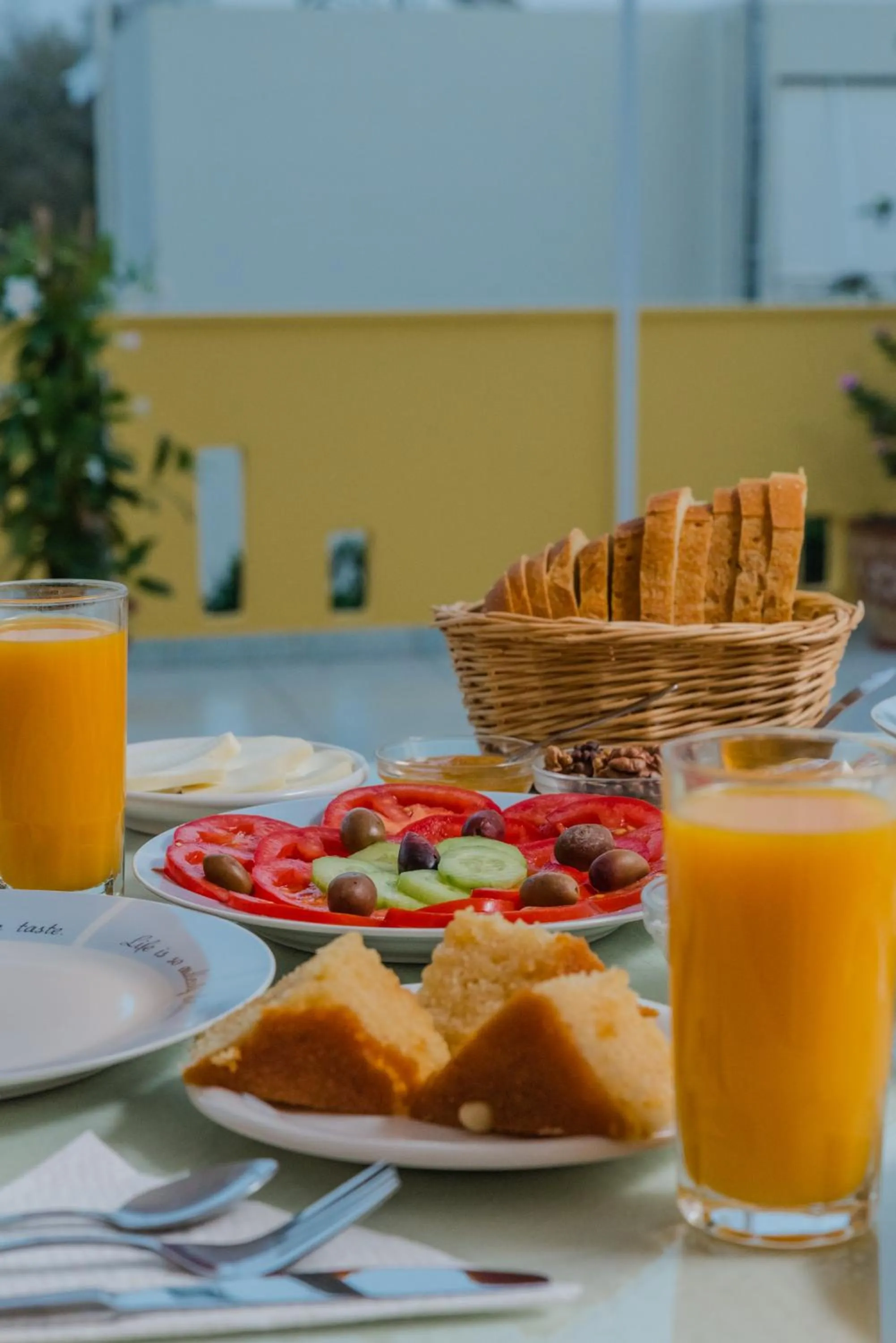 Breakfast in Arsinoi Studios and Apartments
