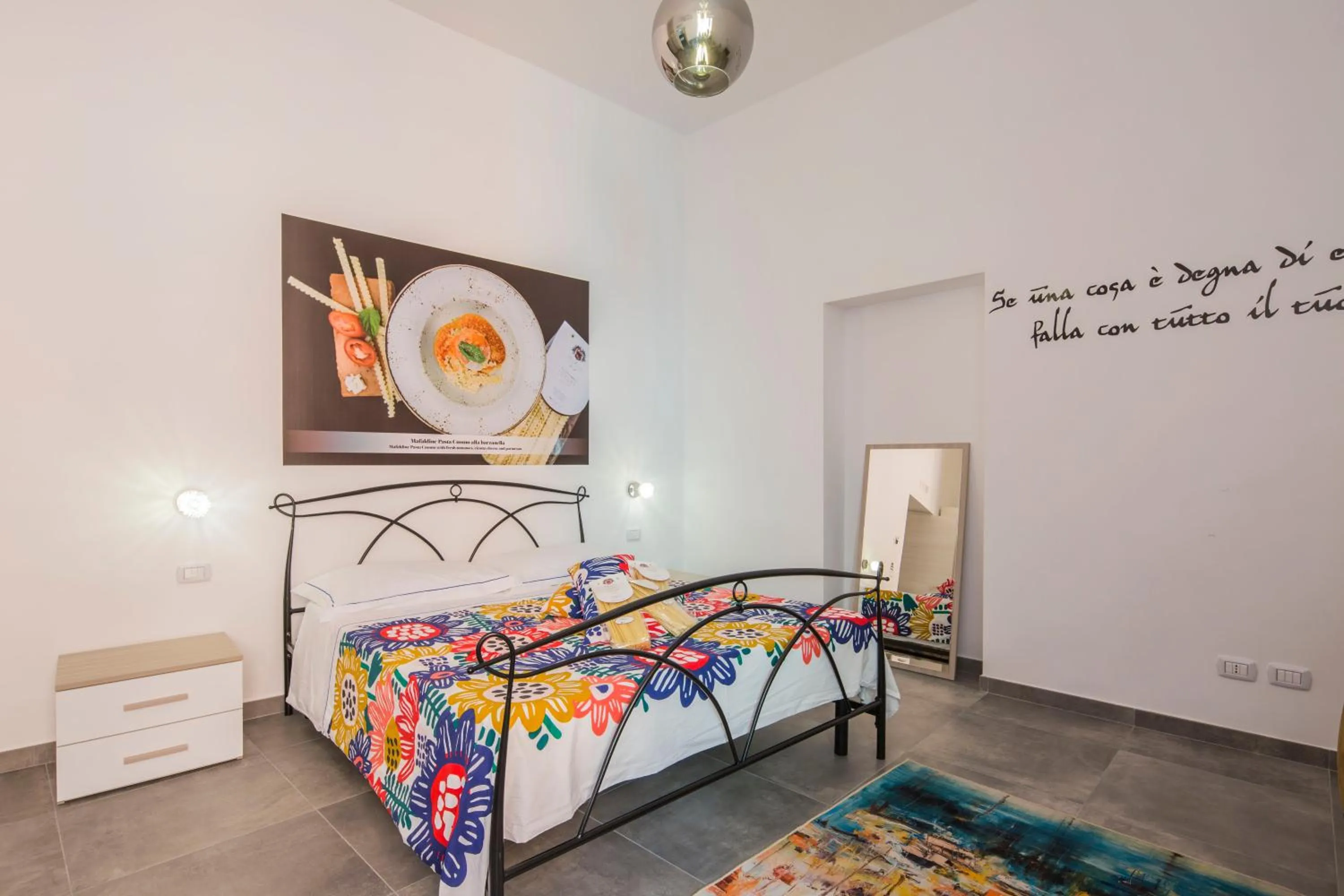 Bed in b&b Pasta Cuomo