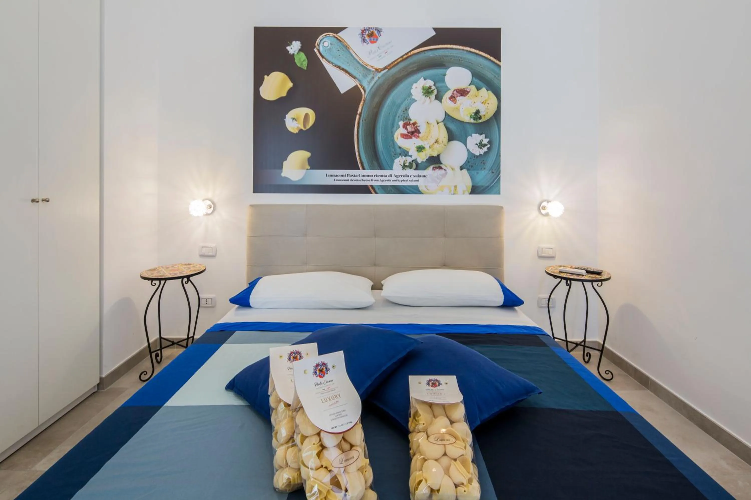 Bed in b&b Pasta Cuomo