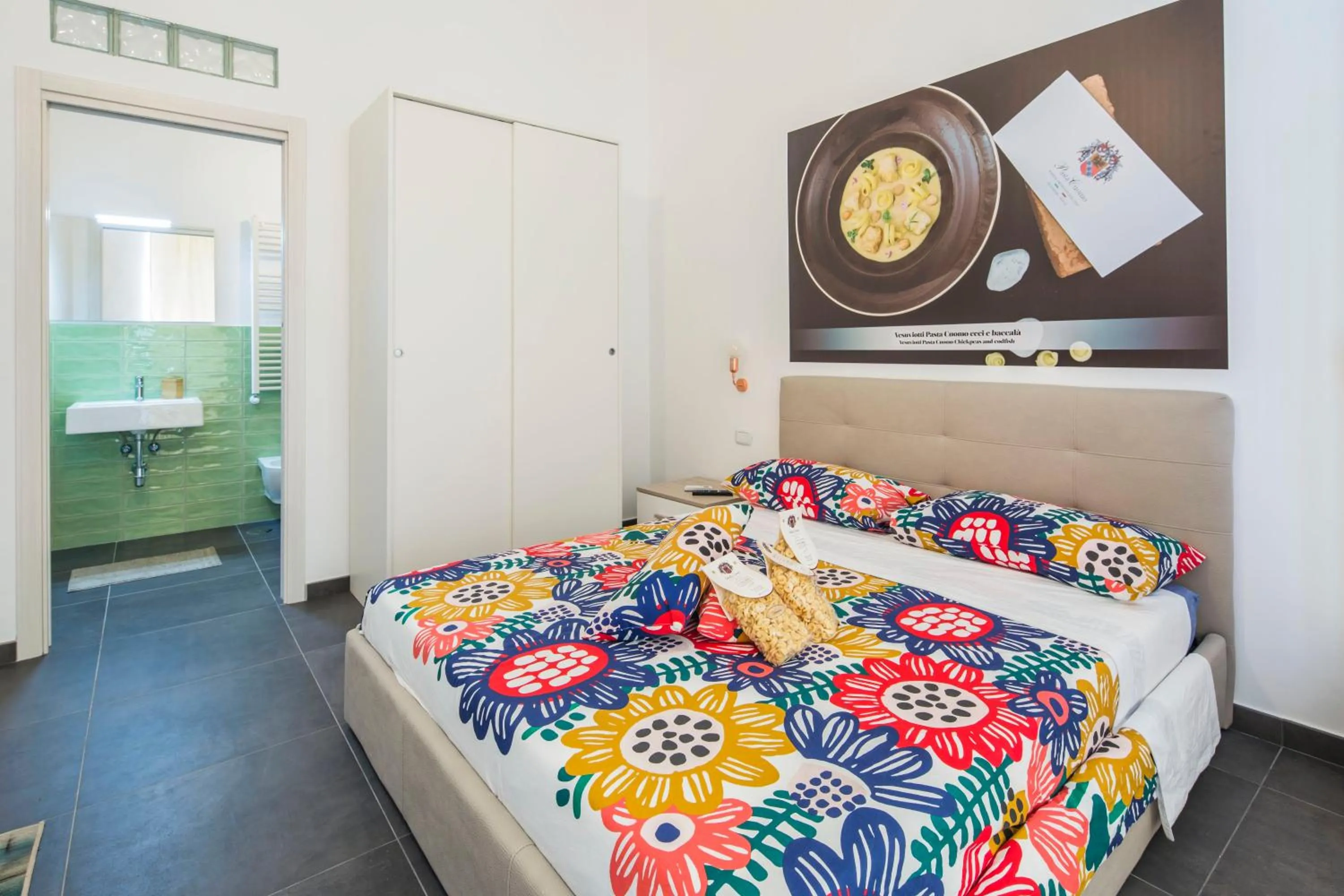 Bed in b&b Pasta Cuomo