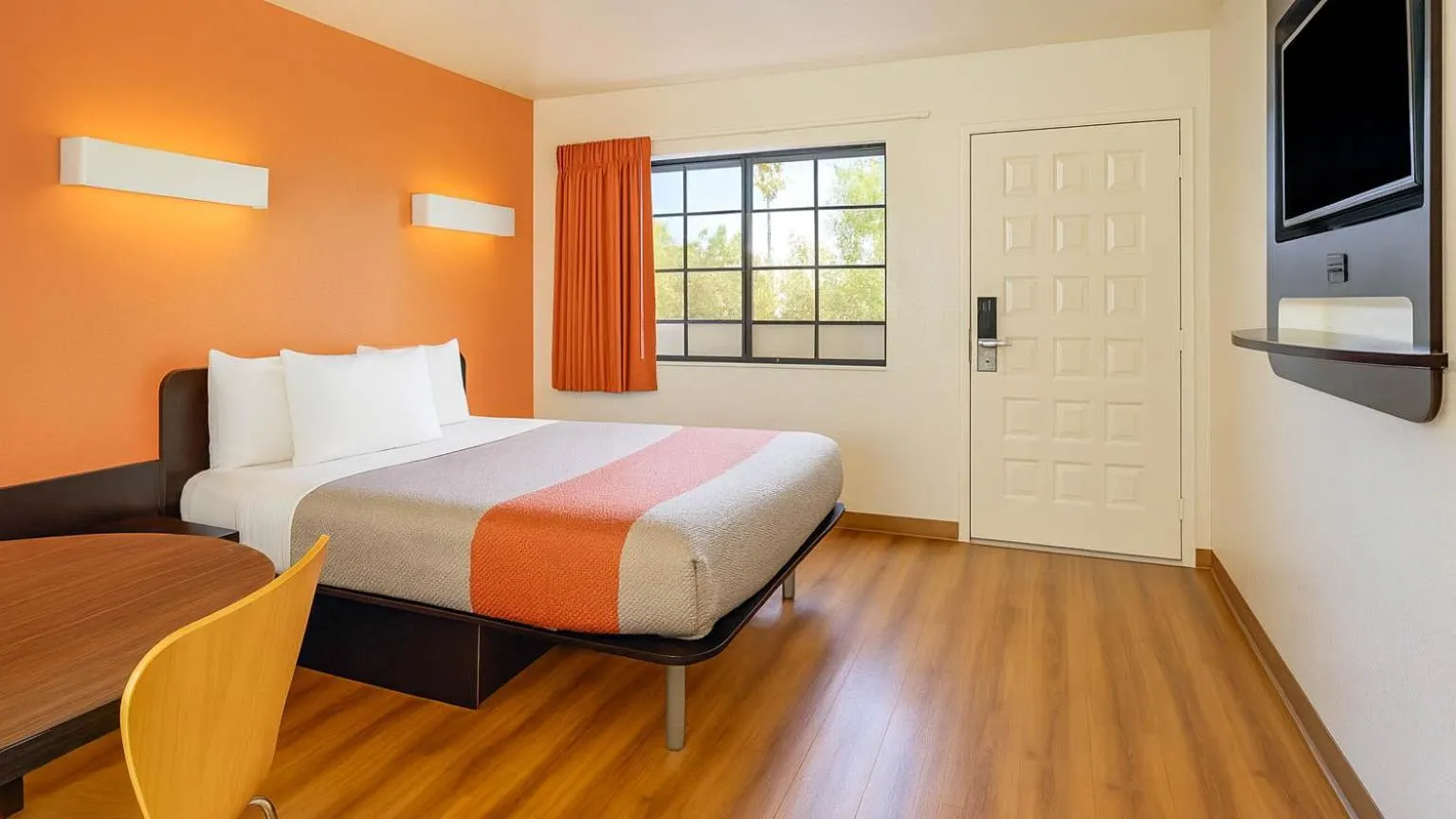 Bed in Motel 6-Carlsbad, CA Beach