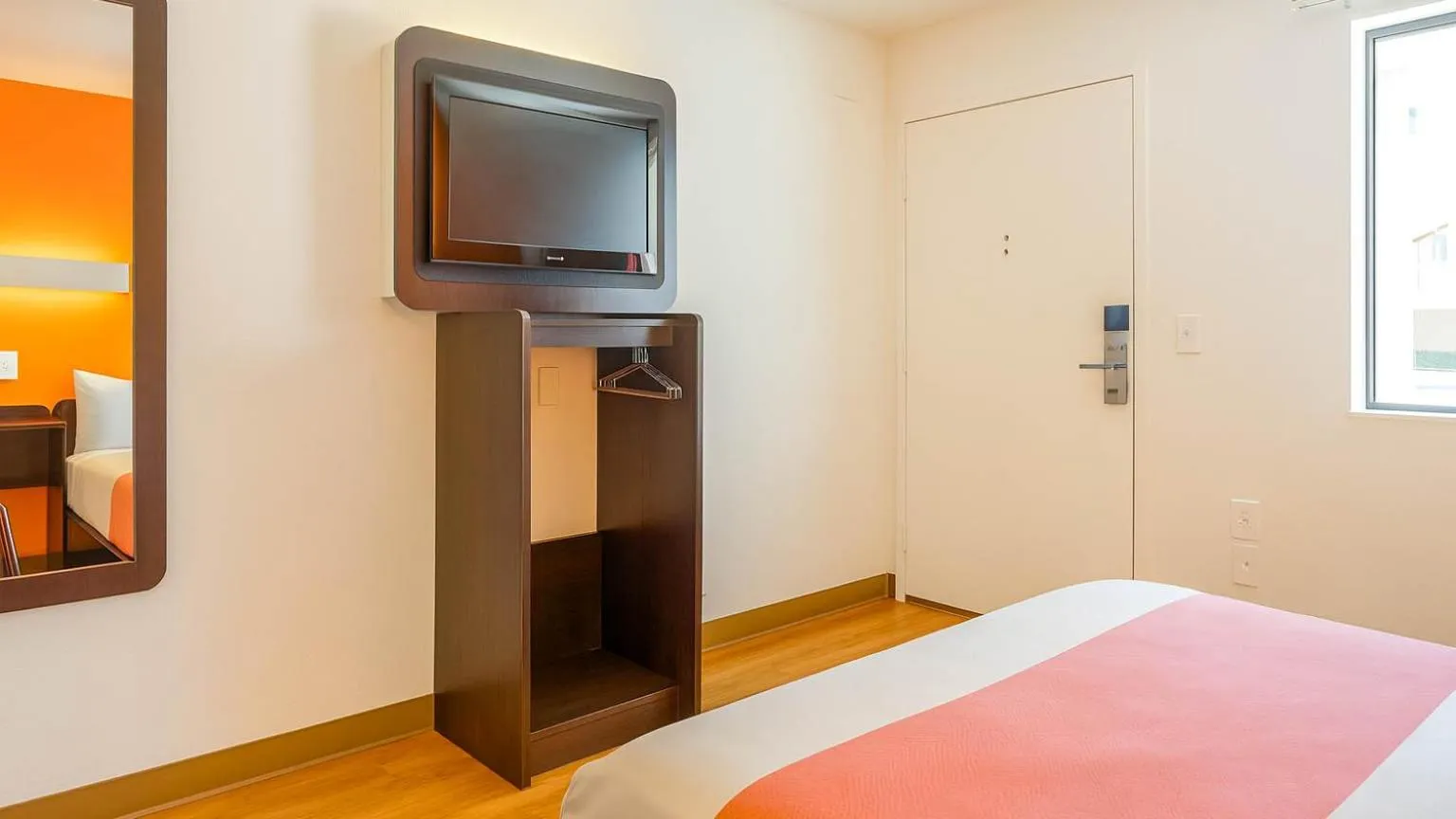 Bed in Motel 6-Carlsbad, CA Beach