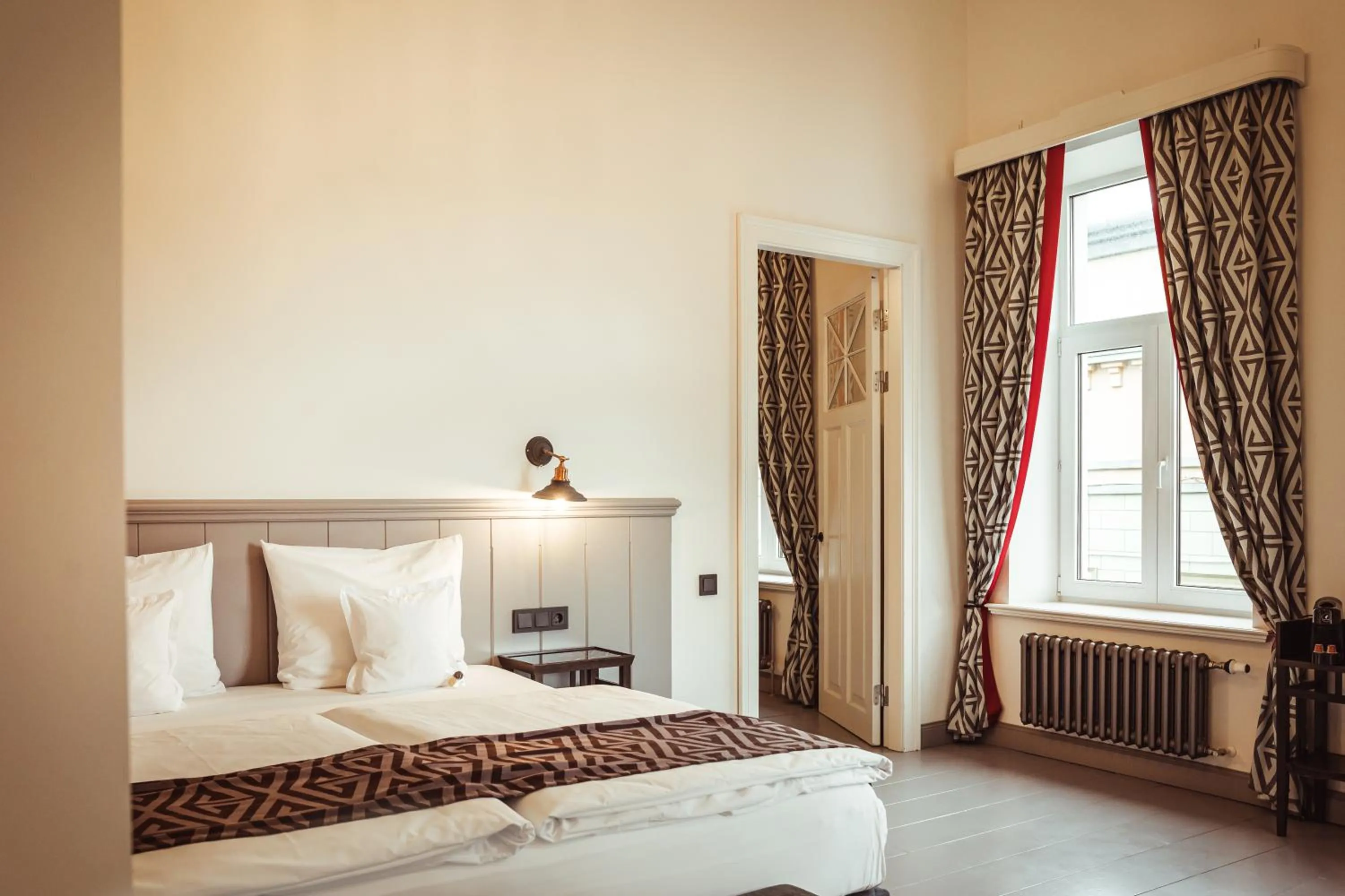 Bed in Art Hotel Roma