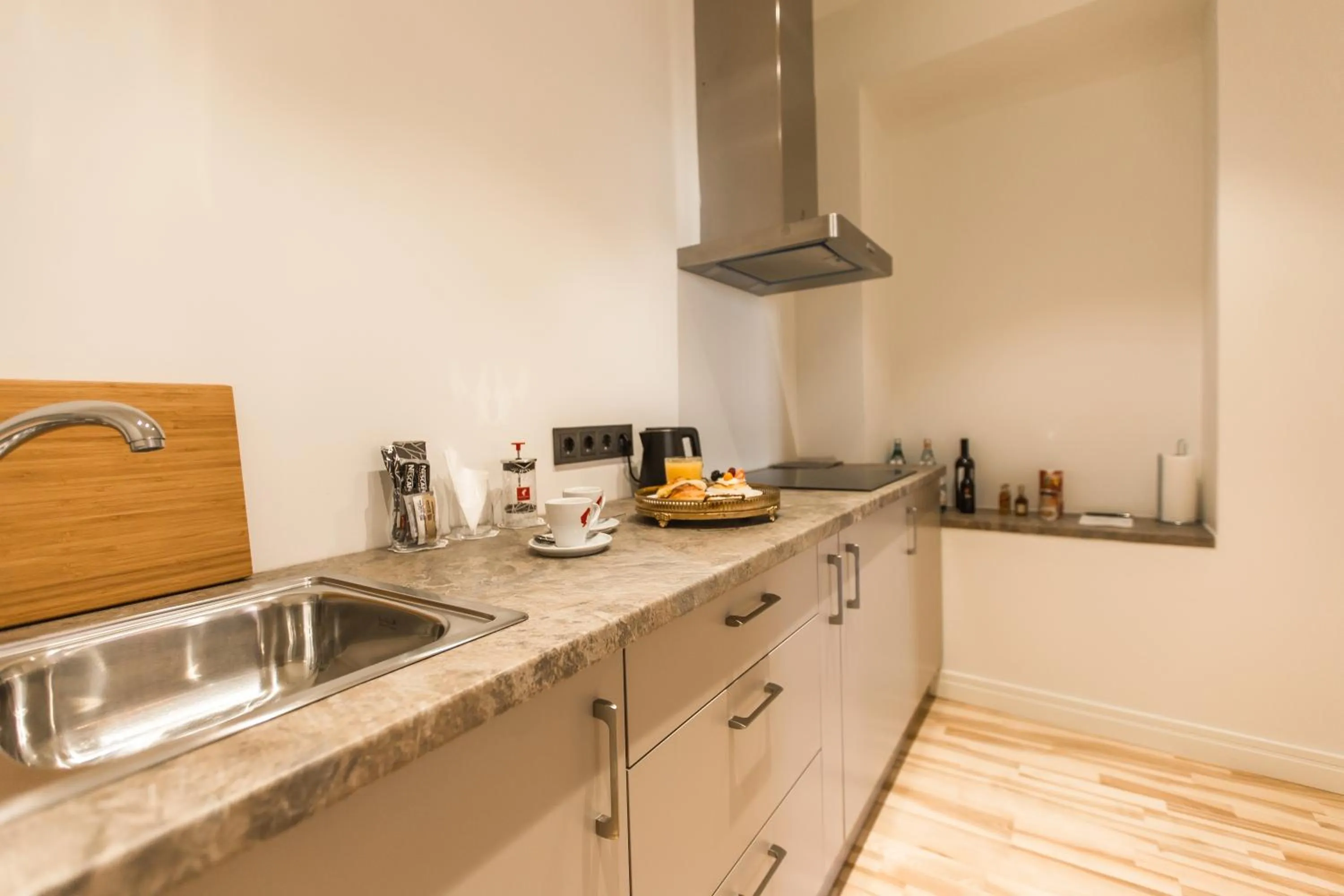 Kitchen or kitchenette in Art Hotel Roma