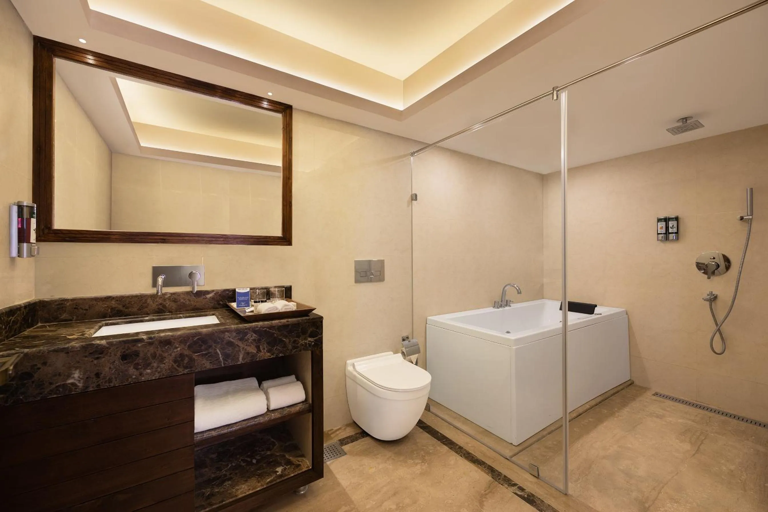 Bathroom in Golden Tulip Srinagar