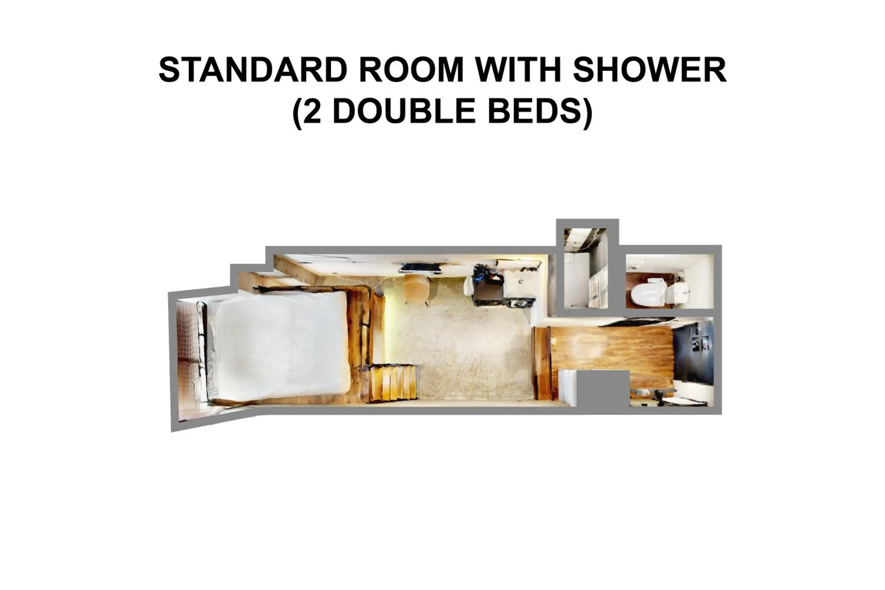 Floor plan in ZONK HOTEL Nakasu-Deaibashi