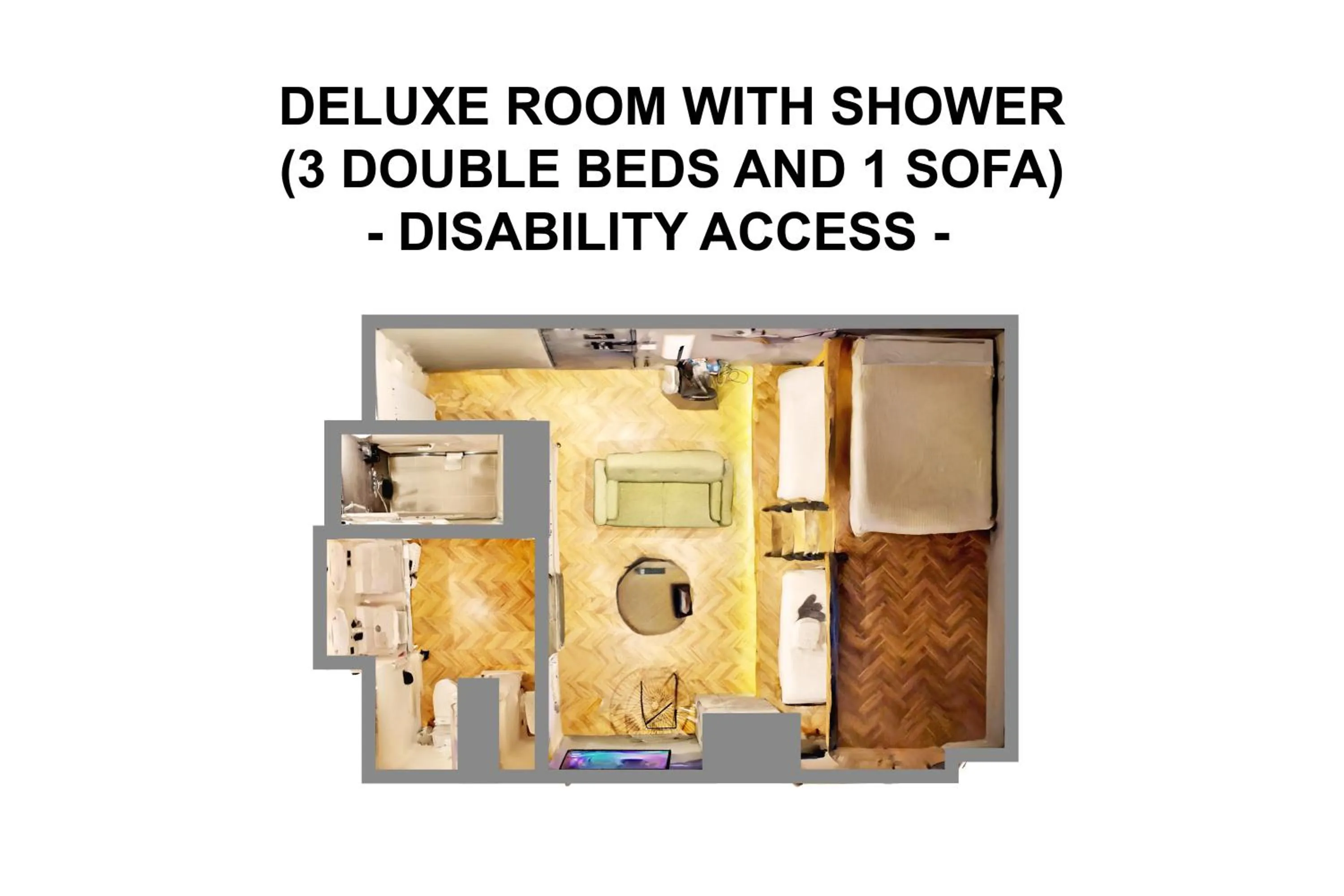 Floor plan in ZONK HOTEL Nakasu-Deaibashi