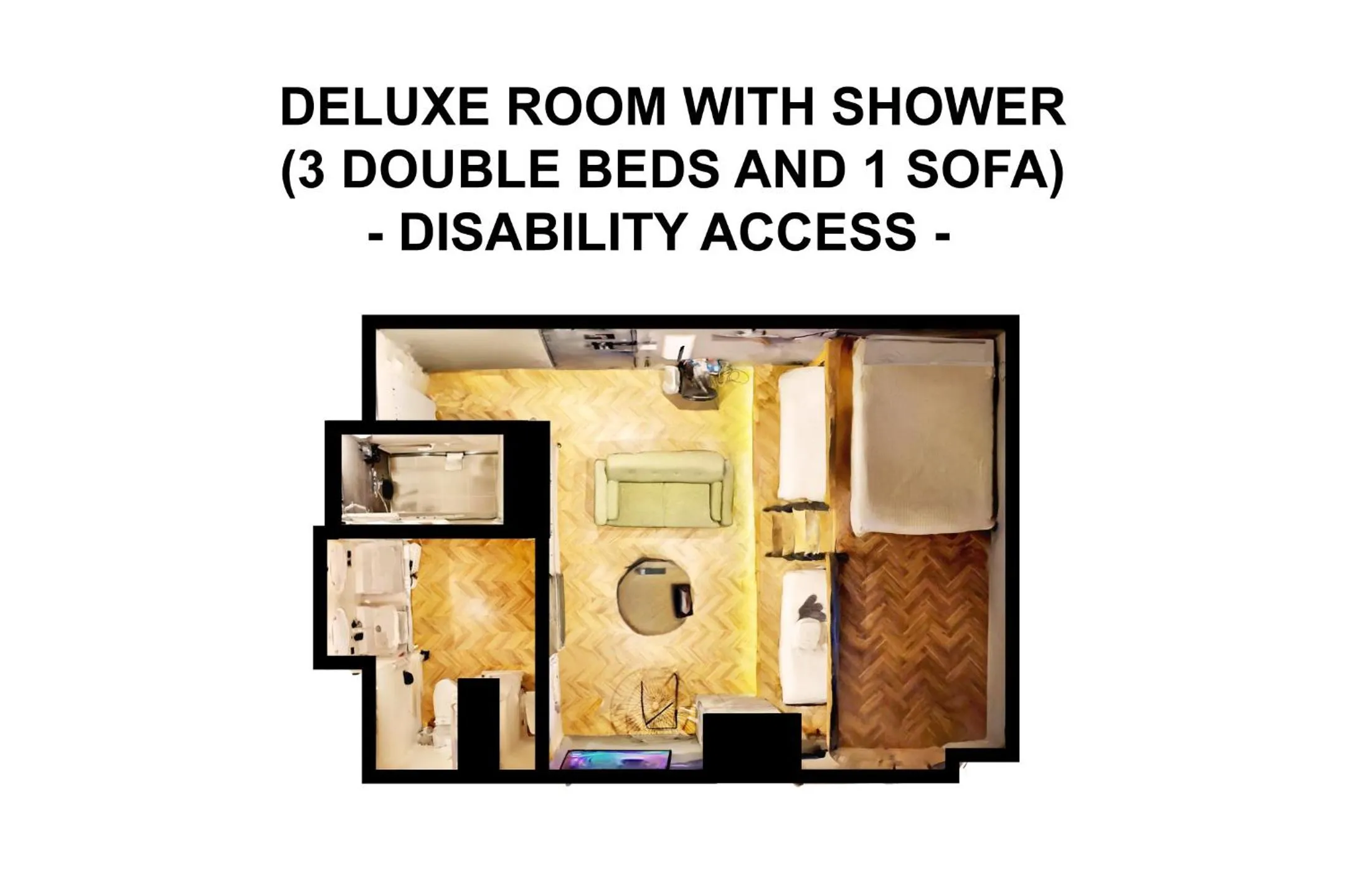 Floor plan in ZONK HOTEL Nakasu-Deaibashi