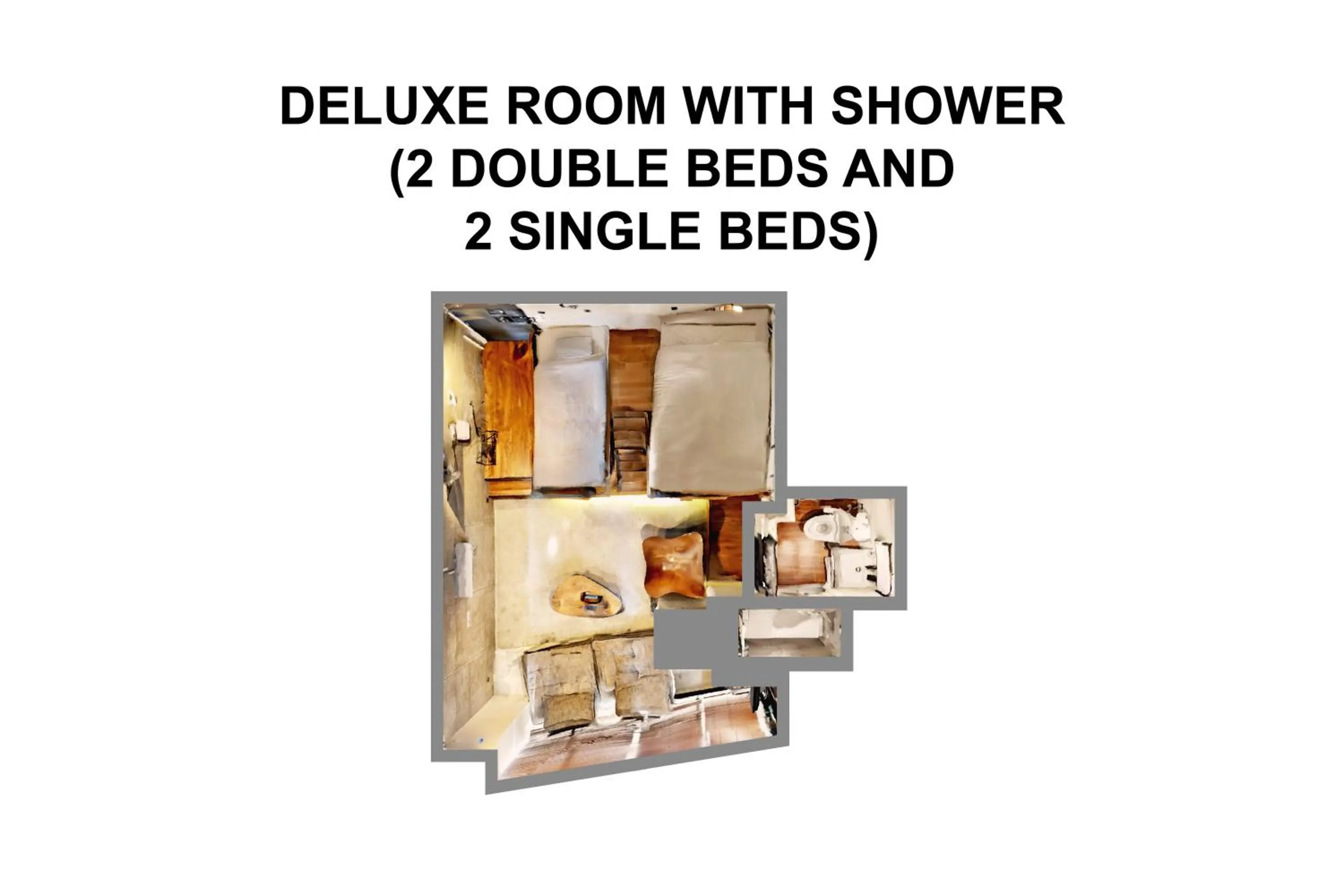 Photo of the whole room in ZONK HOTEL Nakasu-Deaibashi