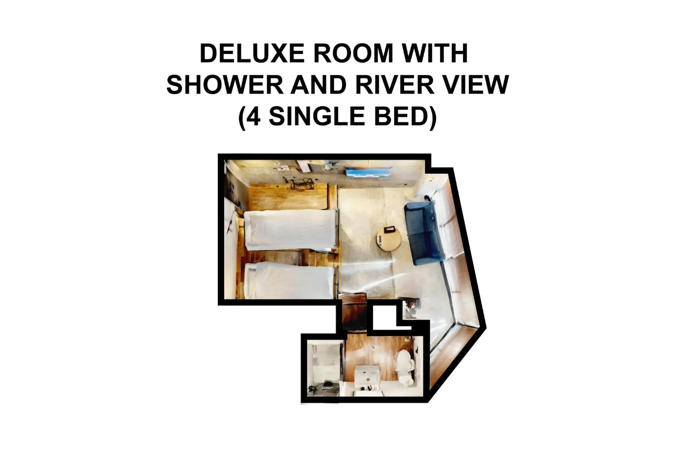 Floor plan in ZONK HOTEL Nakasu-Deaibashi