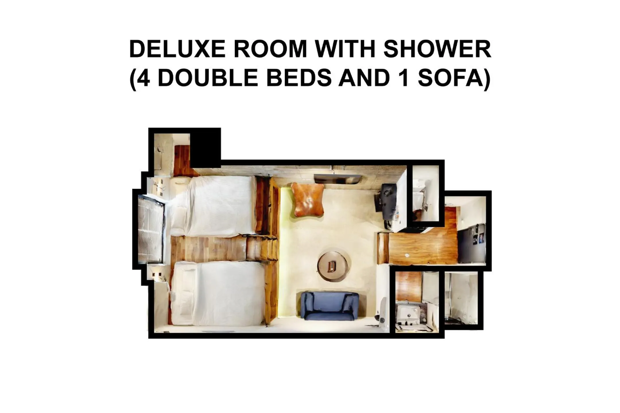 Floor plan in ZONK HOTEL Nakasu-Deaibashi