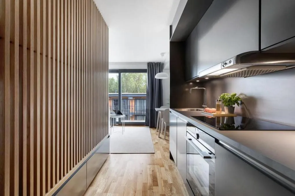 Kitchen or kitchenette in HOOM Home & Hotel Sollentuna