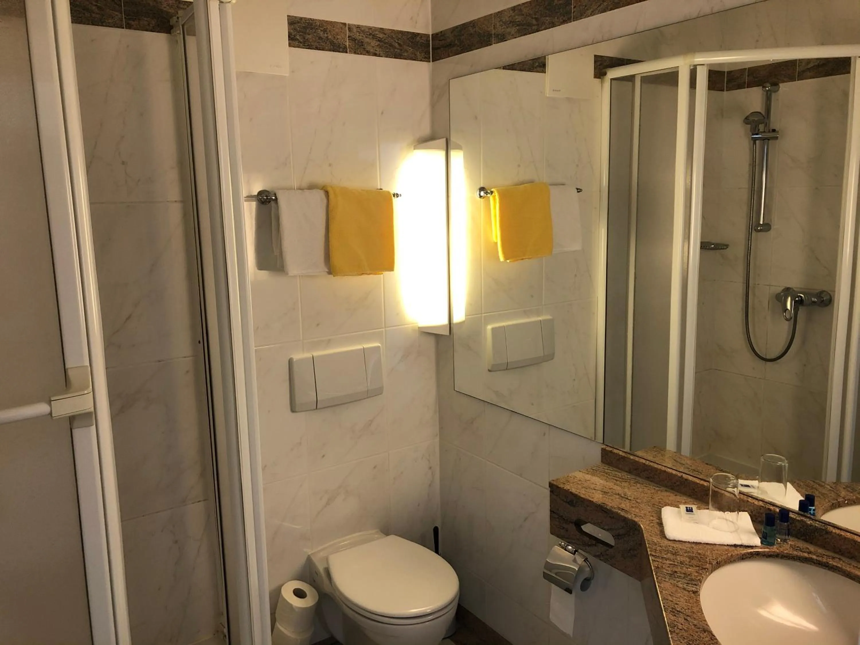 Shower in Hotel Haus am Rieth